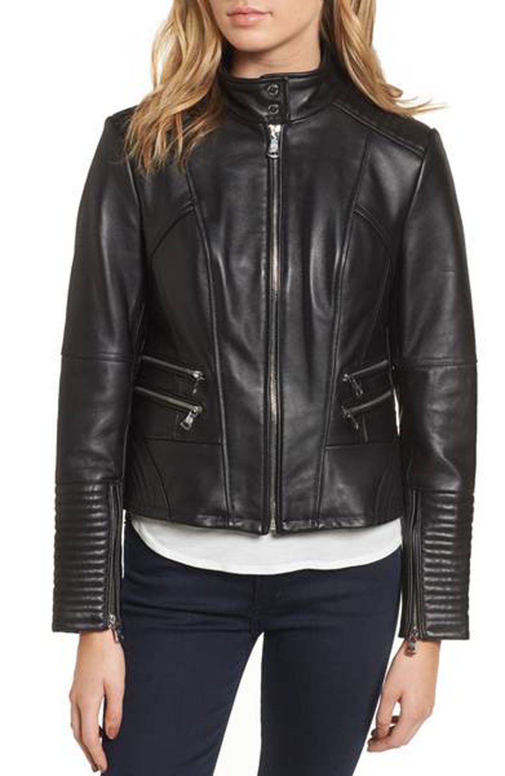 Genuine Lambskin Leather Jacket for Women - Stylish Motorcycle Biker Jacket with Premium Quality | Perfect for Riding, Casual Outfits & Night Out