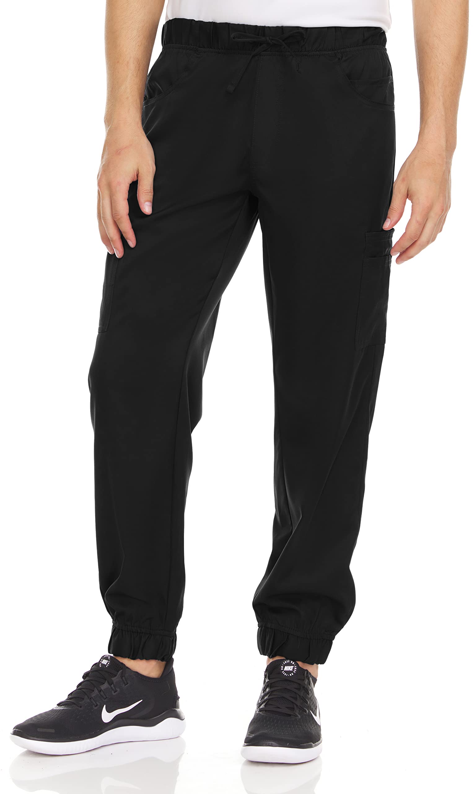 MediChic Men's Stretch Scrub Jogger Pants with 6 Pockets - 8+ Color Options | Comfortable Medical Scrubs for Doctors, Nurses & Healthcare Professionals