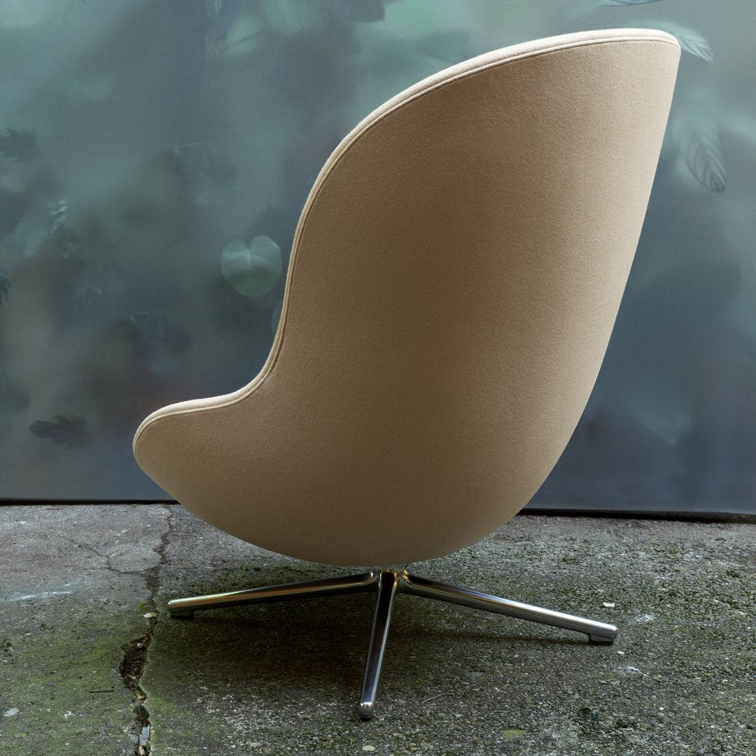 Premium Hyg Lounge Chair with 360° Swivel Base - Modern Accent Chair for Living Room, Bedroom or Office - Ergonomic Comfort for Relaxing & Reading