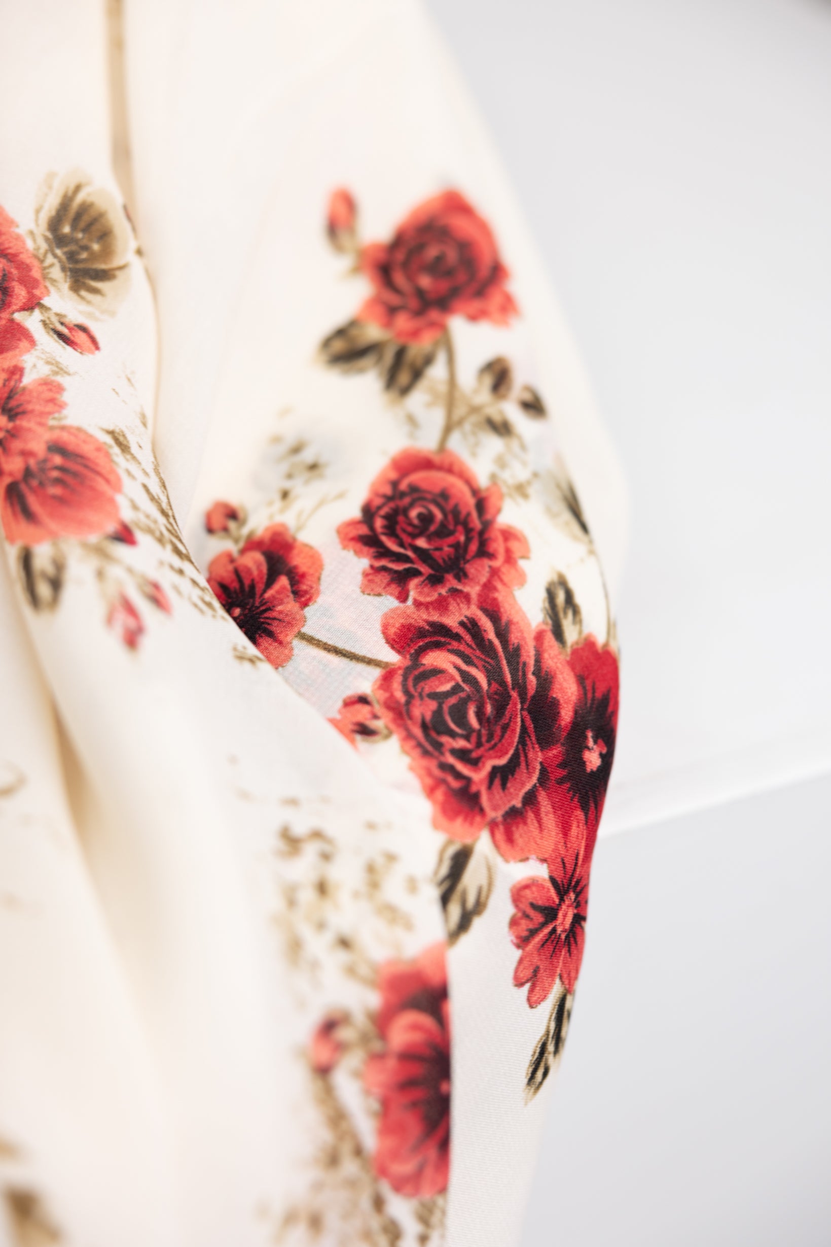 Azalea Square Scarf - Lightweight Floral Printed Fashion Scarf for Women | Perfect for Spring Outfits, Office Wear & Accessorizing