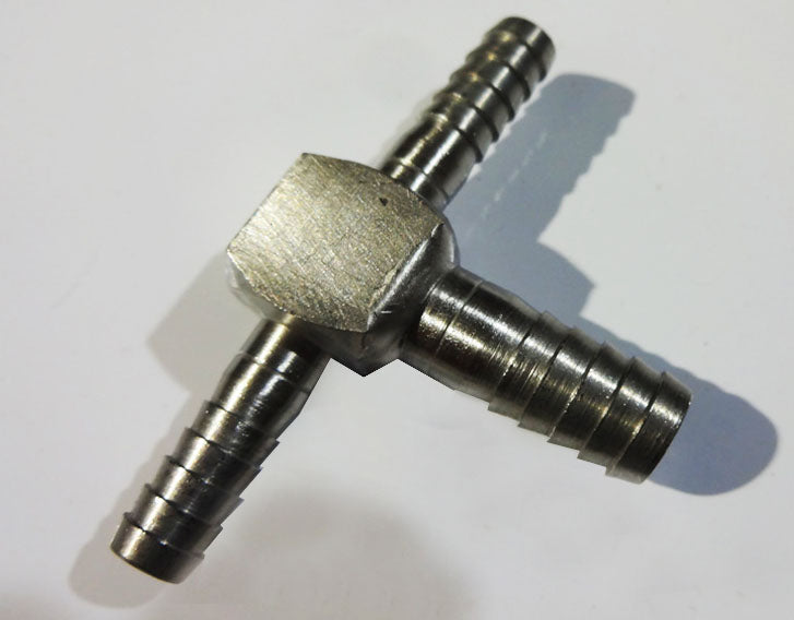 Stainless Steel Barb Tee Fitting - 1/4