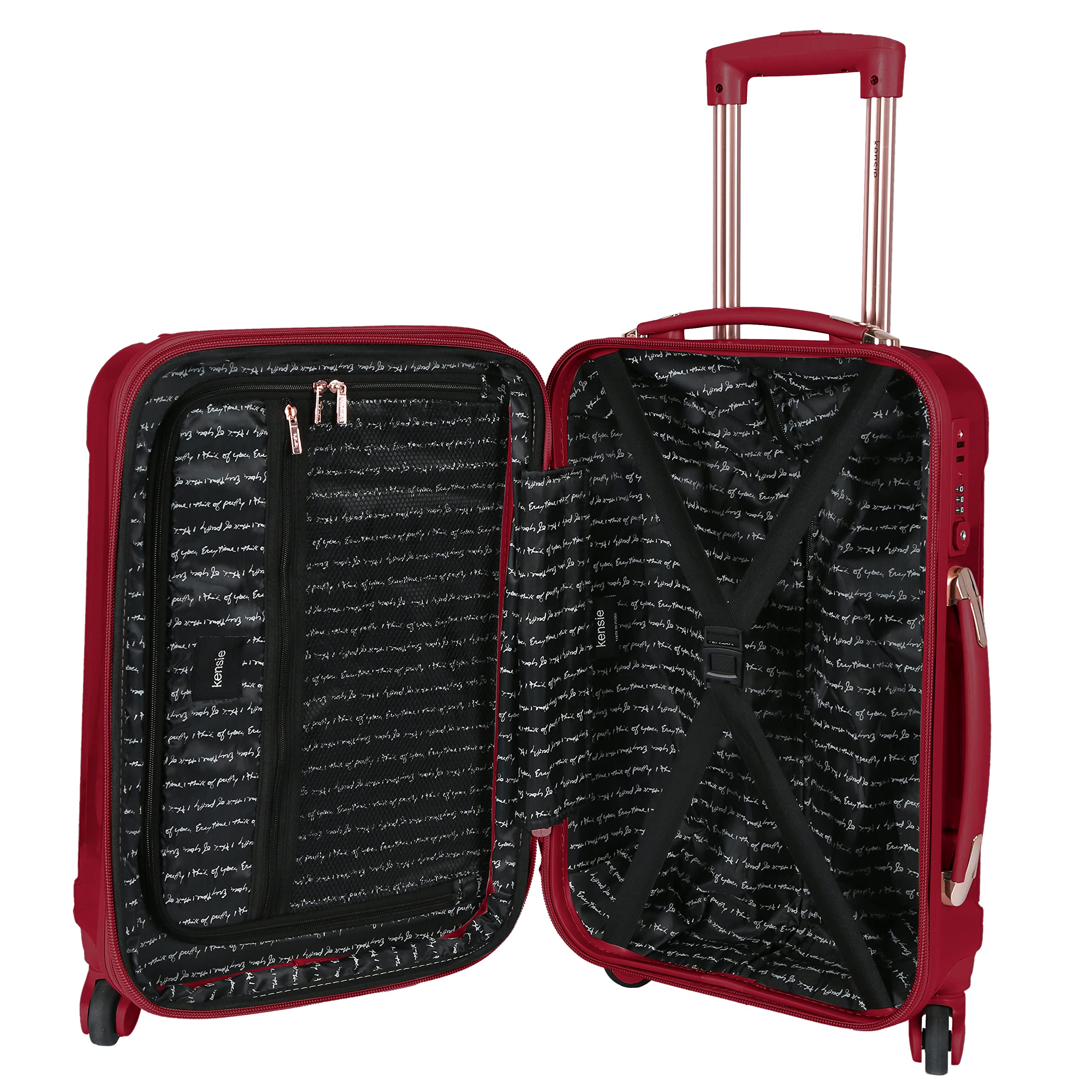 Kensie Women's Alma Hardside Spinner Luggage 20