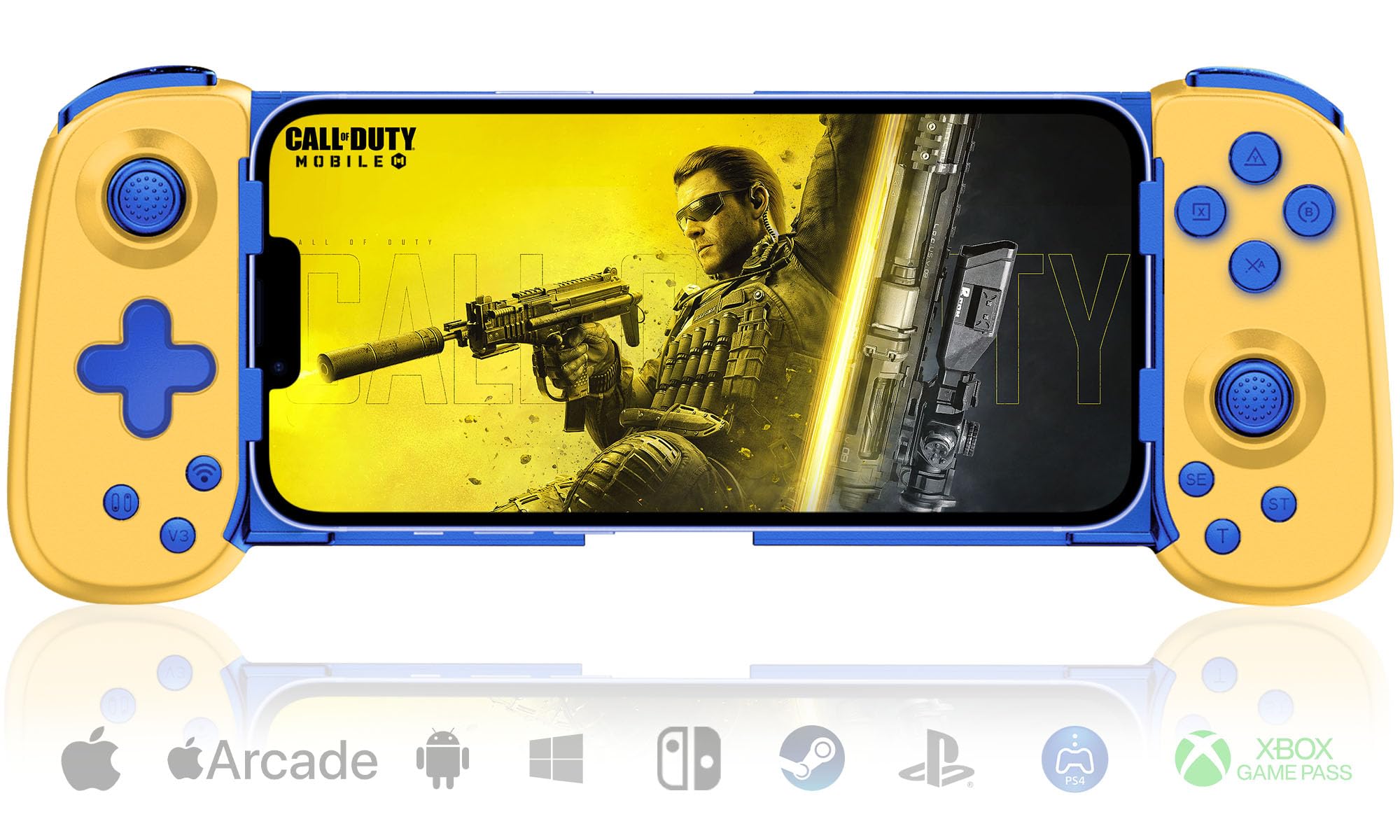 Joso Wireless Phone Controller for Android, iPhone & PC - Turbo Gamepad Compatible with Nintendo Switch, PS4, Xbox & Cloud Gaming | Perfect for Mobile Gaming, Remote Play & Console Streaming
