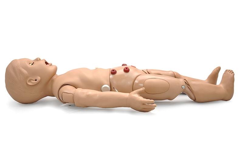 1 Year Multipurpose Patient Care & CPR Pediatric Training Manikin - Dark Skin Tone - Ideal for Medical Training, CPR Certification & Emergency Response Scenarios