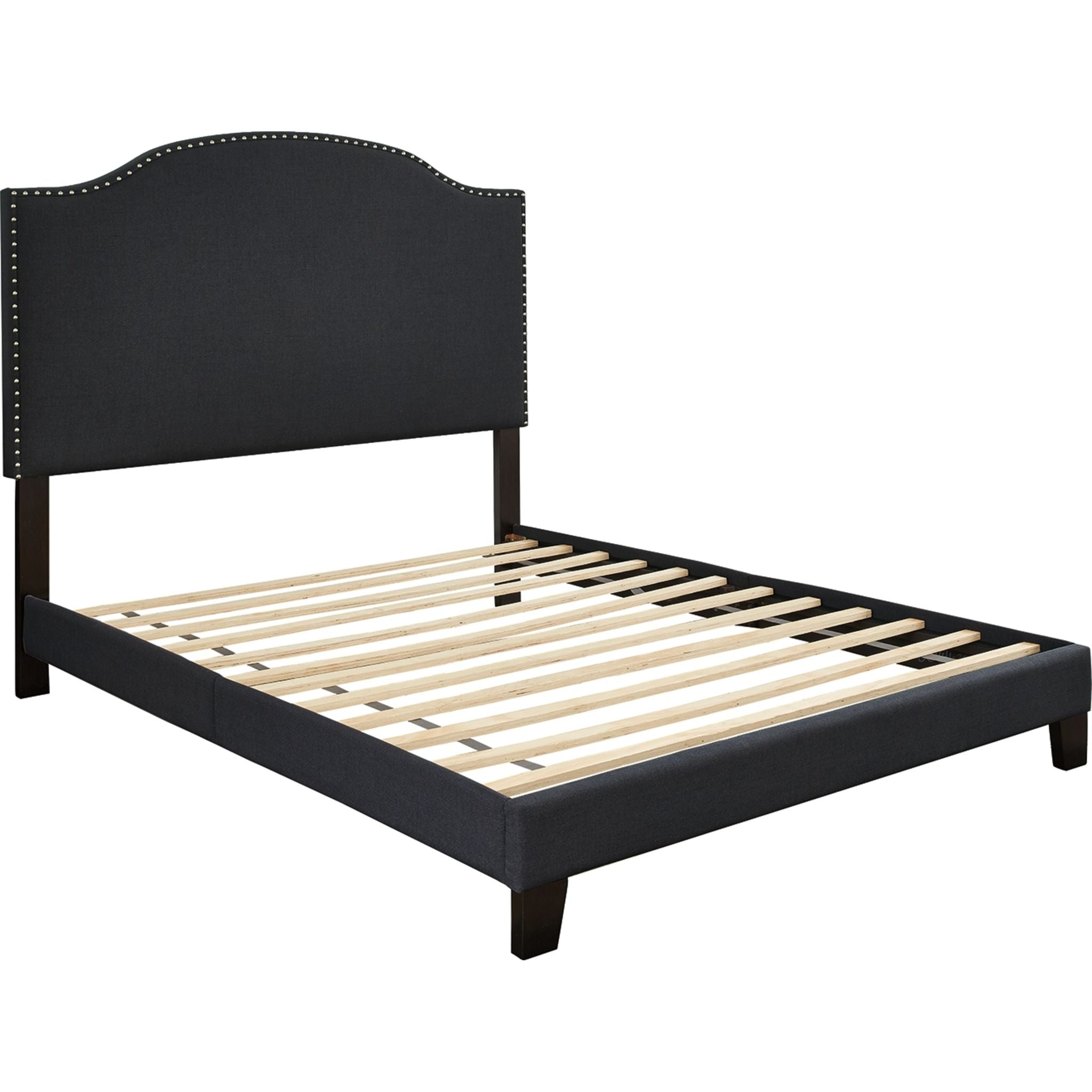 Adelloni Queen Size Bed Frame with Headboard - Modern Platform Bed for Bedroom, Living Room & Guest Room