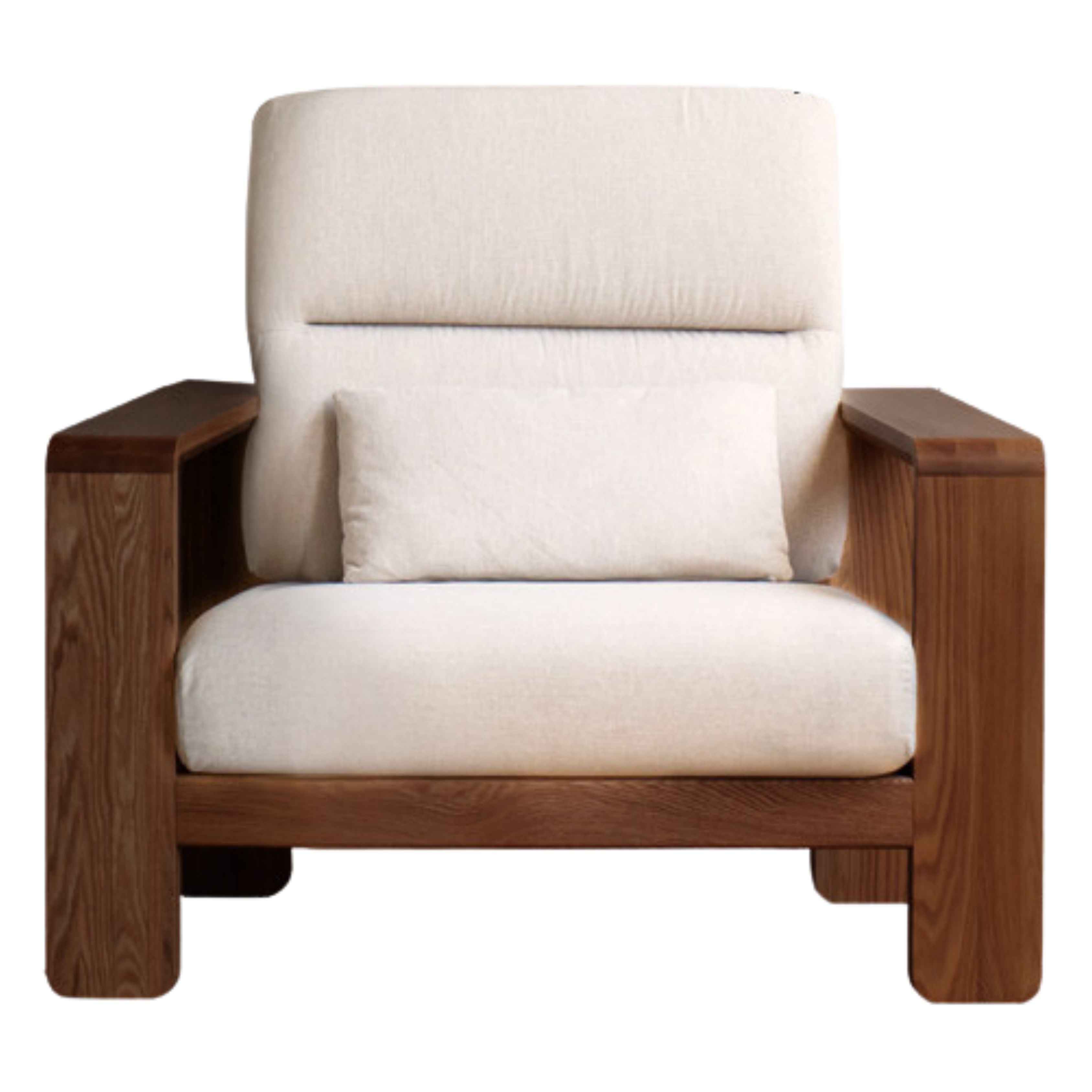 Oak Solid Wood High Back Fabric Corner Sofa - Modern L-Shaped Sectional Couch for Living Room, Lounge & Family Room Comfort