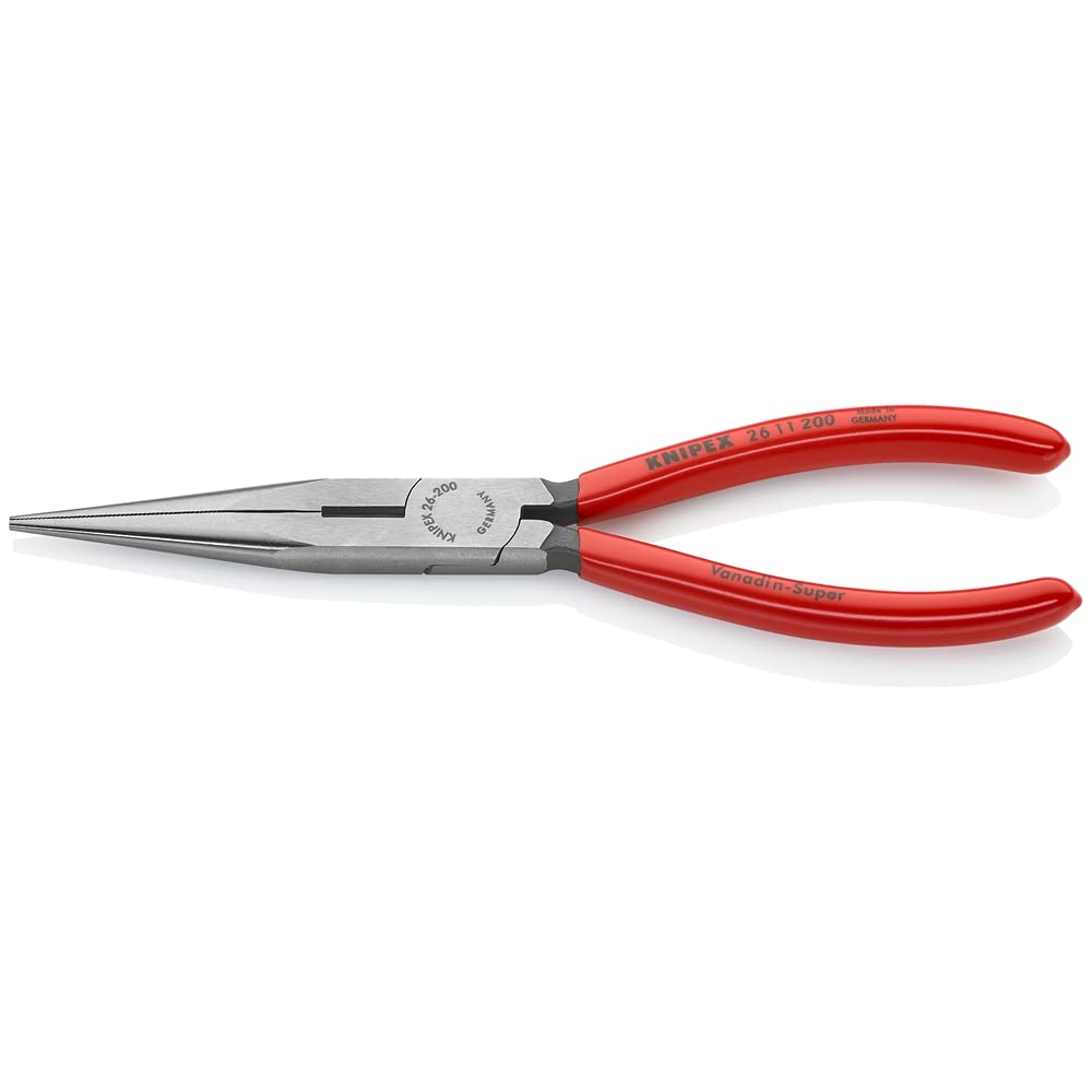 Malco Eagle Grip LP7WC 7-Inch Curved Jaw Locking Pliers with Wire Cutter | KNIPEX 2611200 8-Inch Long Nose Pliers with Cutter - Professional Tool Set for Electrical Work, DIY Projects & Automotive Repairs