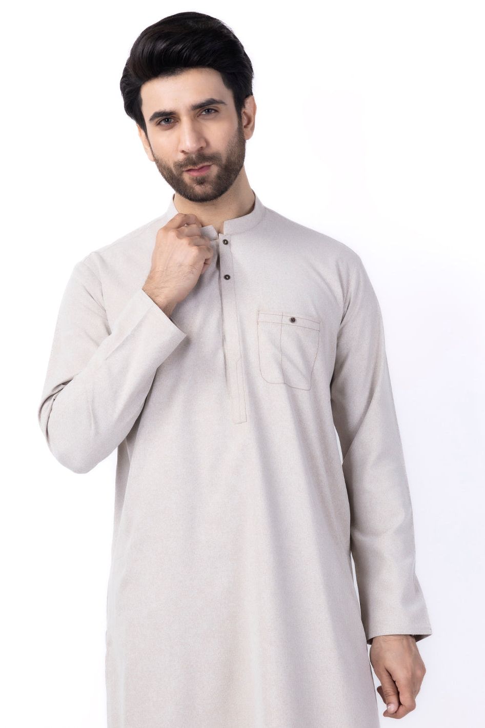 Blended Sand Brown Kurta for Women - Stylish & Comfortable Indian Traditional Dress for Casual Wear, Festivals & Parties
