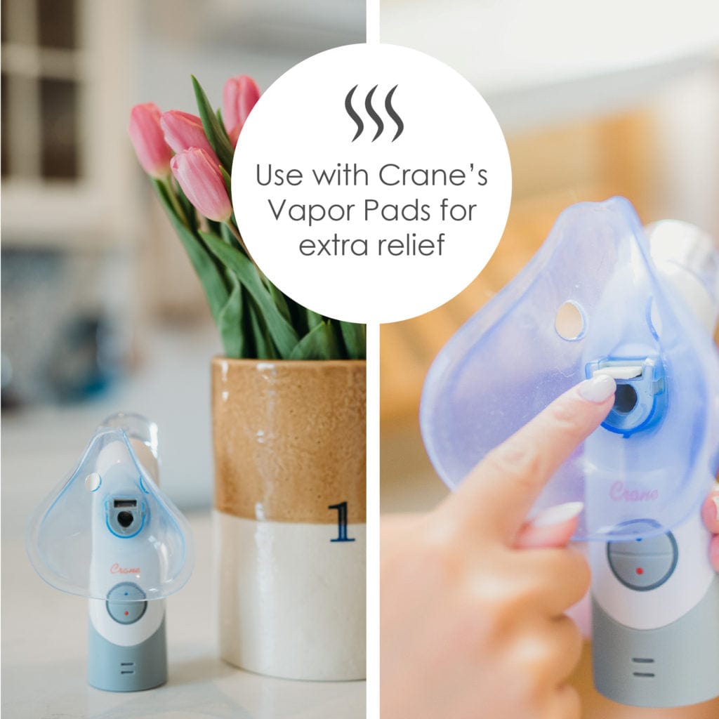 Cordless Warm & Cool Mist Inhaler for Adults & Kids - Portable Humidifier for Home, Office, and Travel - Relieves Dry Air, Congestion & Allergies
