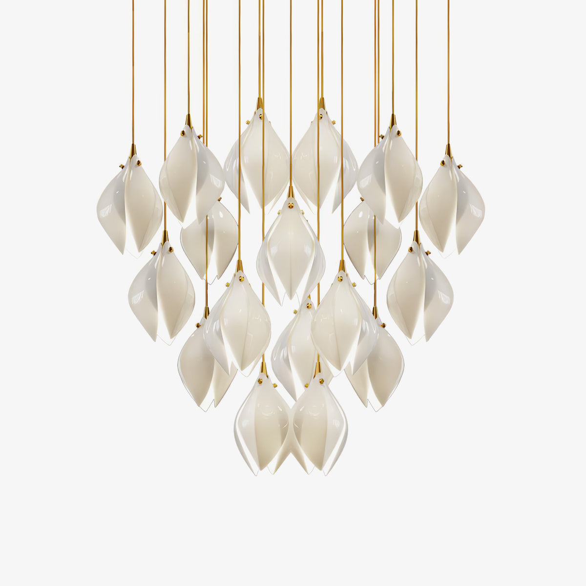 Celeste Flora Pendant Light - Modern Floral Glass Ceiling Lamp for Dining Room, Kitchen Island & Bedroom Lighting - Elegant Hanging Chandelier for Home Decor