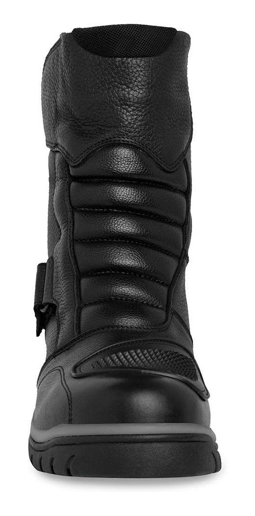 WORKLAND 77418 Men's Motorcycle Boots - Genuine Leather Riding Boots with Ankle Protection - Slip-Resistant Rubber Sole & Reflective Safety Design - Durable Motorcycle Shoes for Men (Ideal for Cruiser, Touring & Adventure Riding)