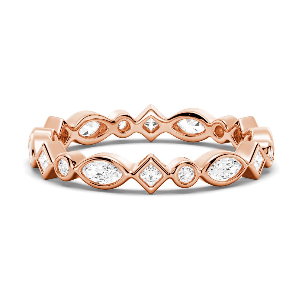 Elegant Moissanite Wedding Band for Women - Durable & Sparkling Engagement Ring, Perfect for Bridal, Anniversary & Special Occasions