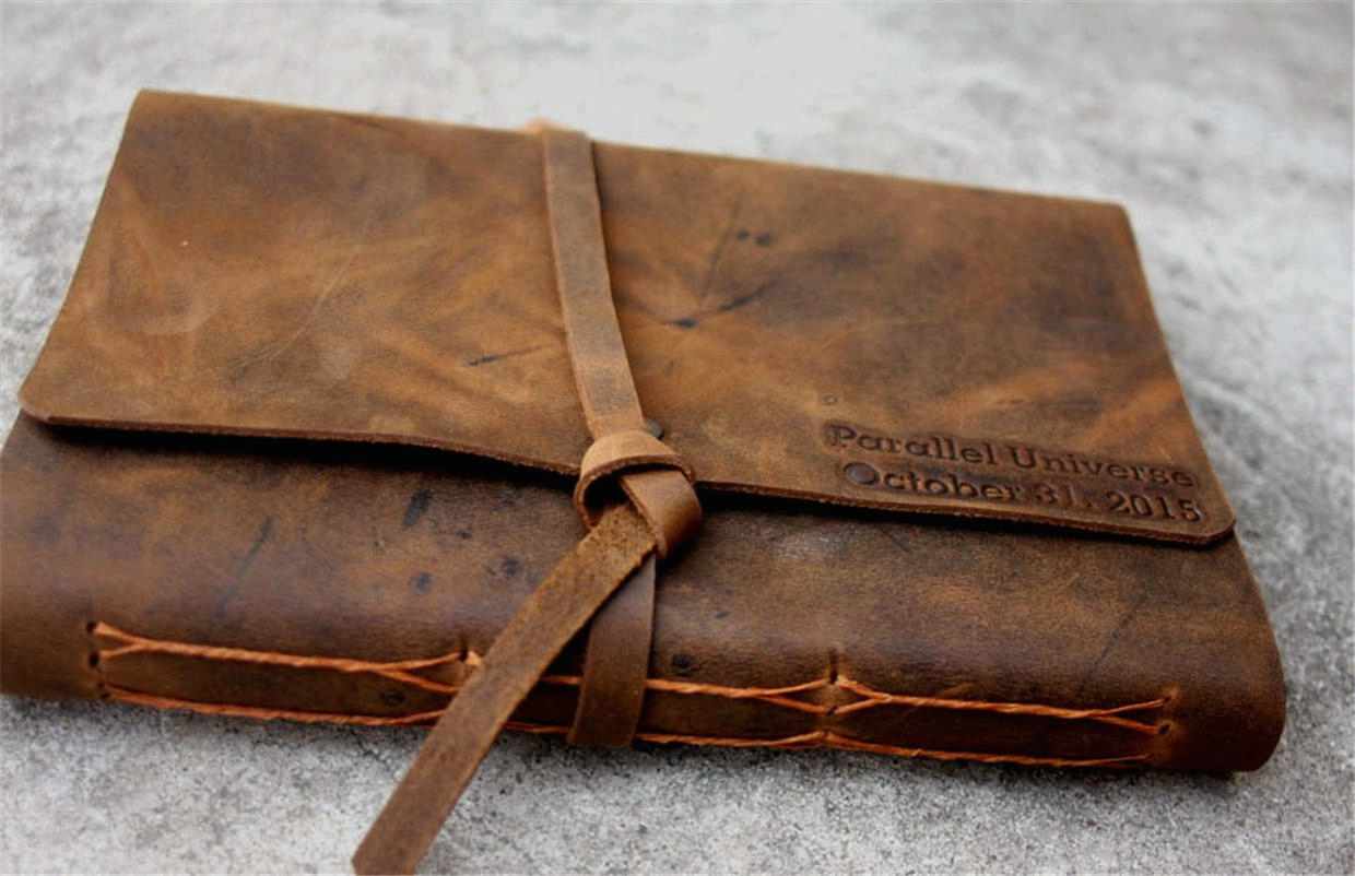Personalized Brown Leather Journal - Handcrafted Notebook for Writing, Sketching & Note Taking - Perfect Gift for Writers, Students & Professionals - Office, School & Travel Use