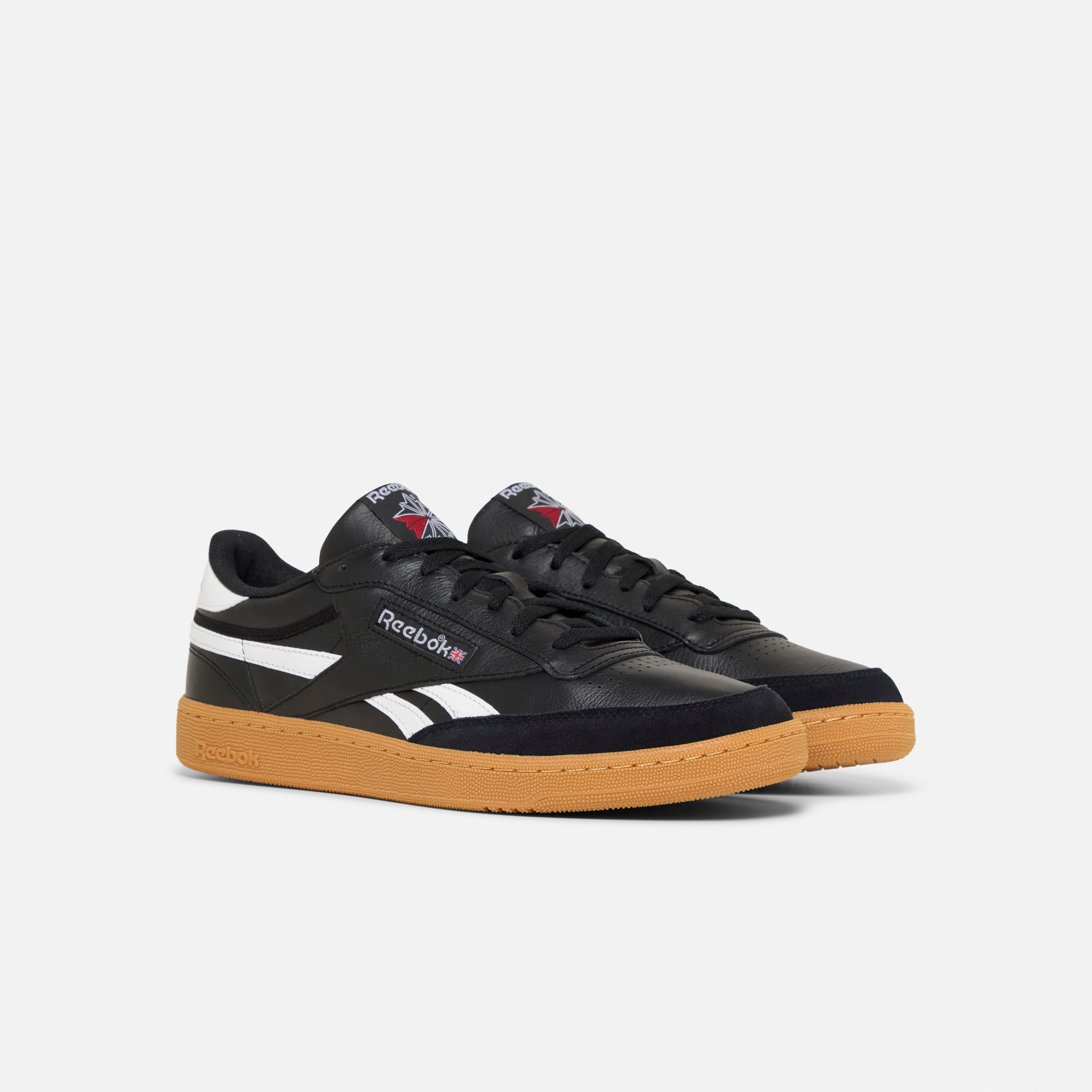 Revenge Plus Gum Shoes for Men & Women - Black, White & Gum Color Sneakers - Comfortable Casual Walking & Running Shoes for Everyday Wear