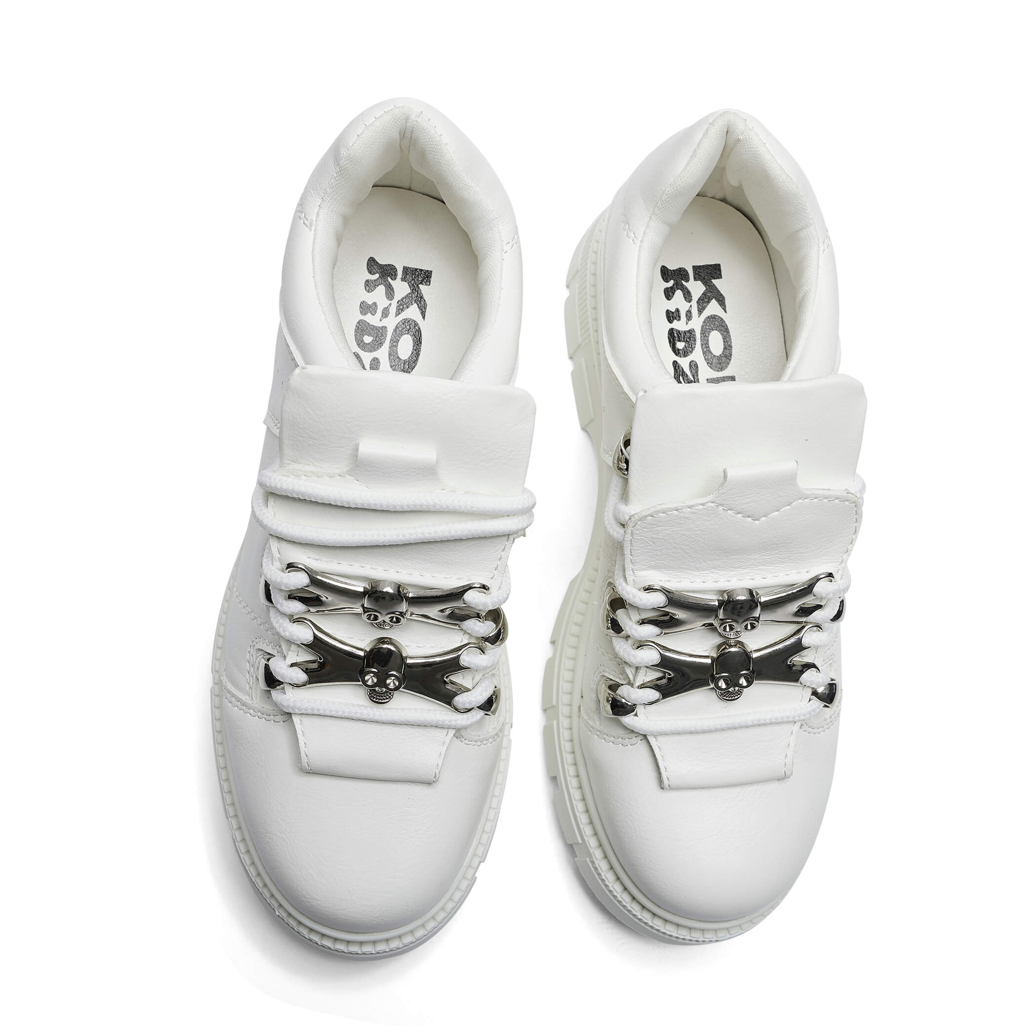 Lil' Rimo Core White Sneakers - Stylish & Comfortable Men's Running Shoes for Casual Wear, Gym & Outdoor Activities