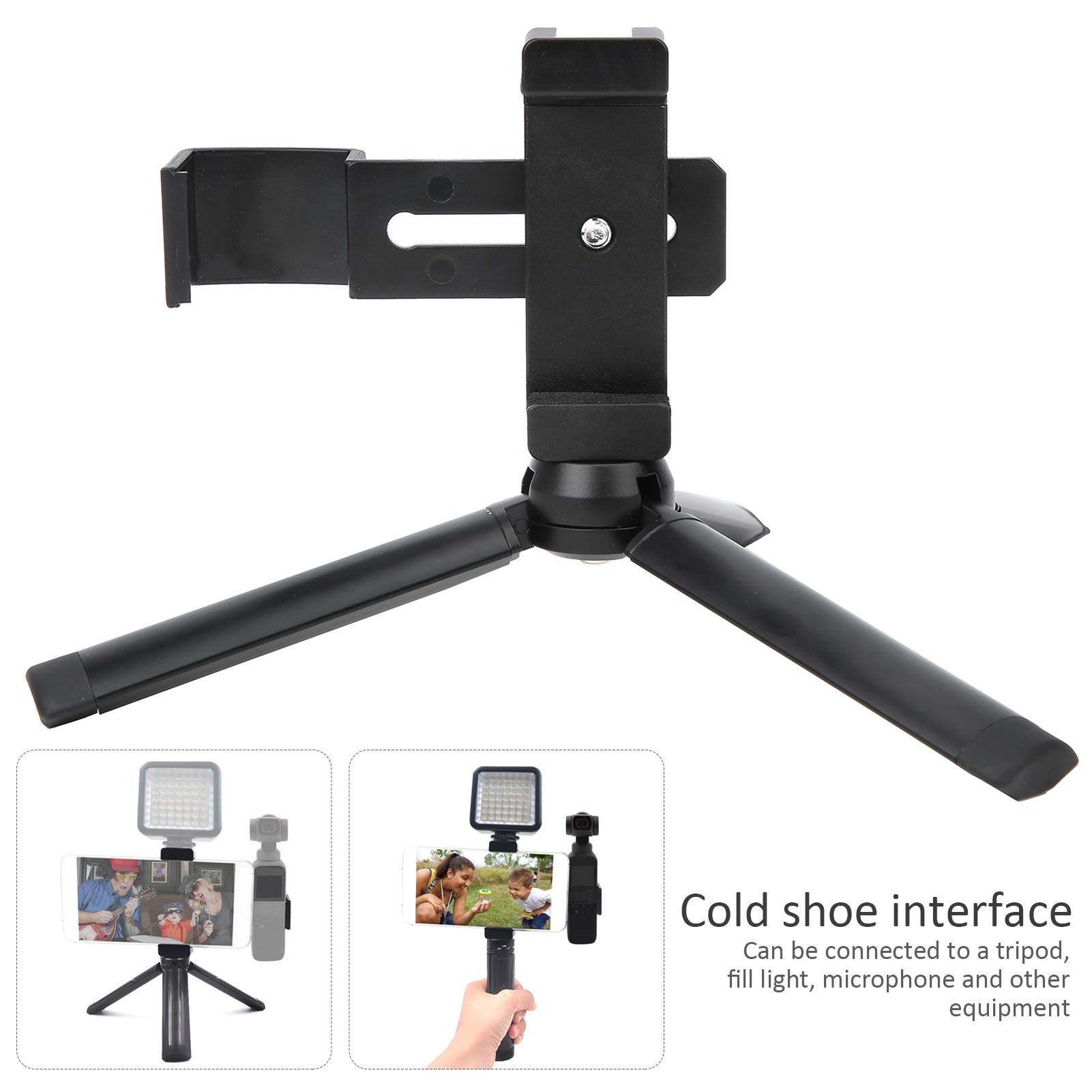 Sturdy Tripod Bracket & Camera Stand - Non-Slip Phone Mount with 1/4