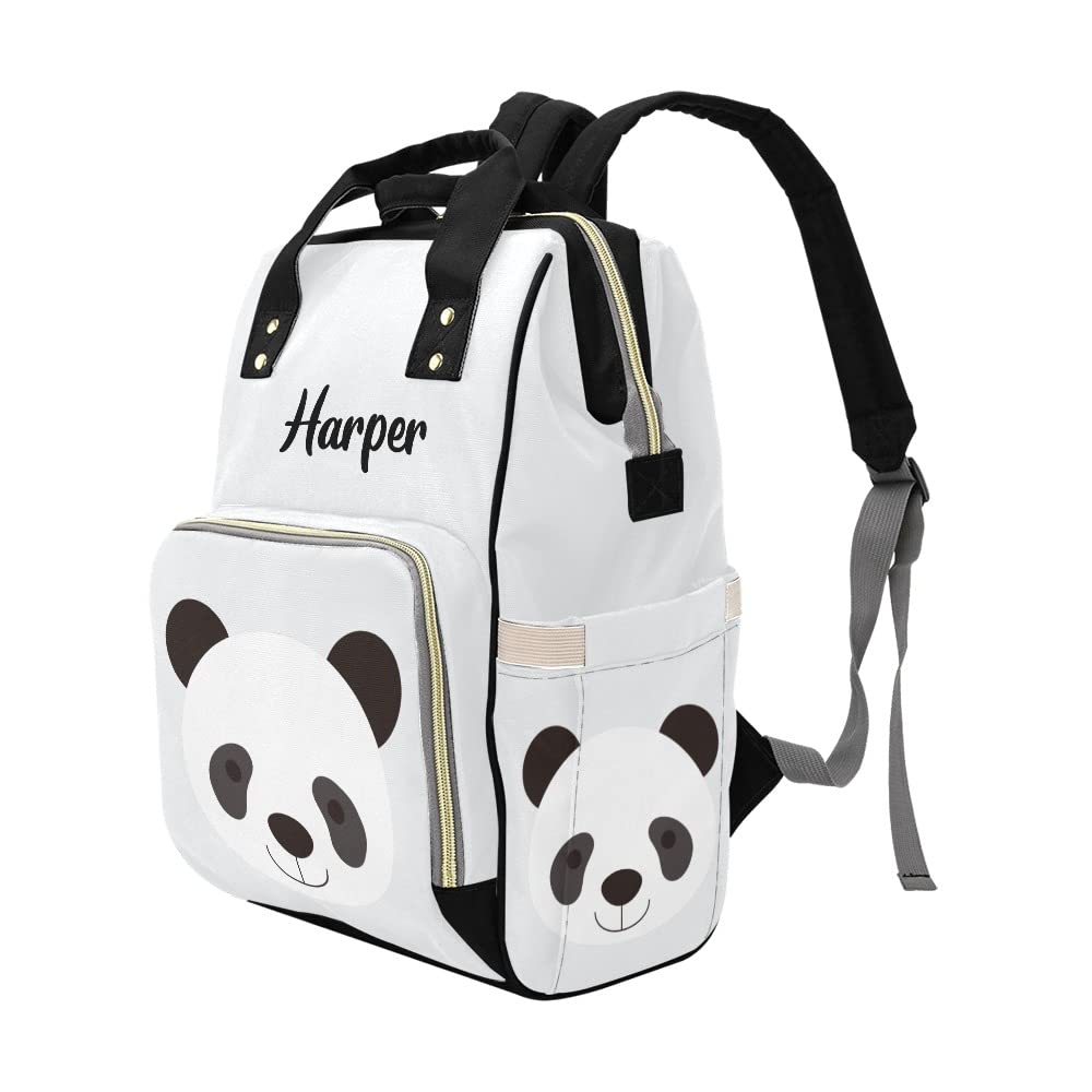 Custom Personalized Diaper Backpack with Name - Zebra Print Baby Bag for Travel, Daycare & Outings | Stylish Nappy Tote for Moms & Dads