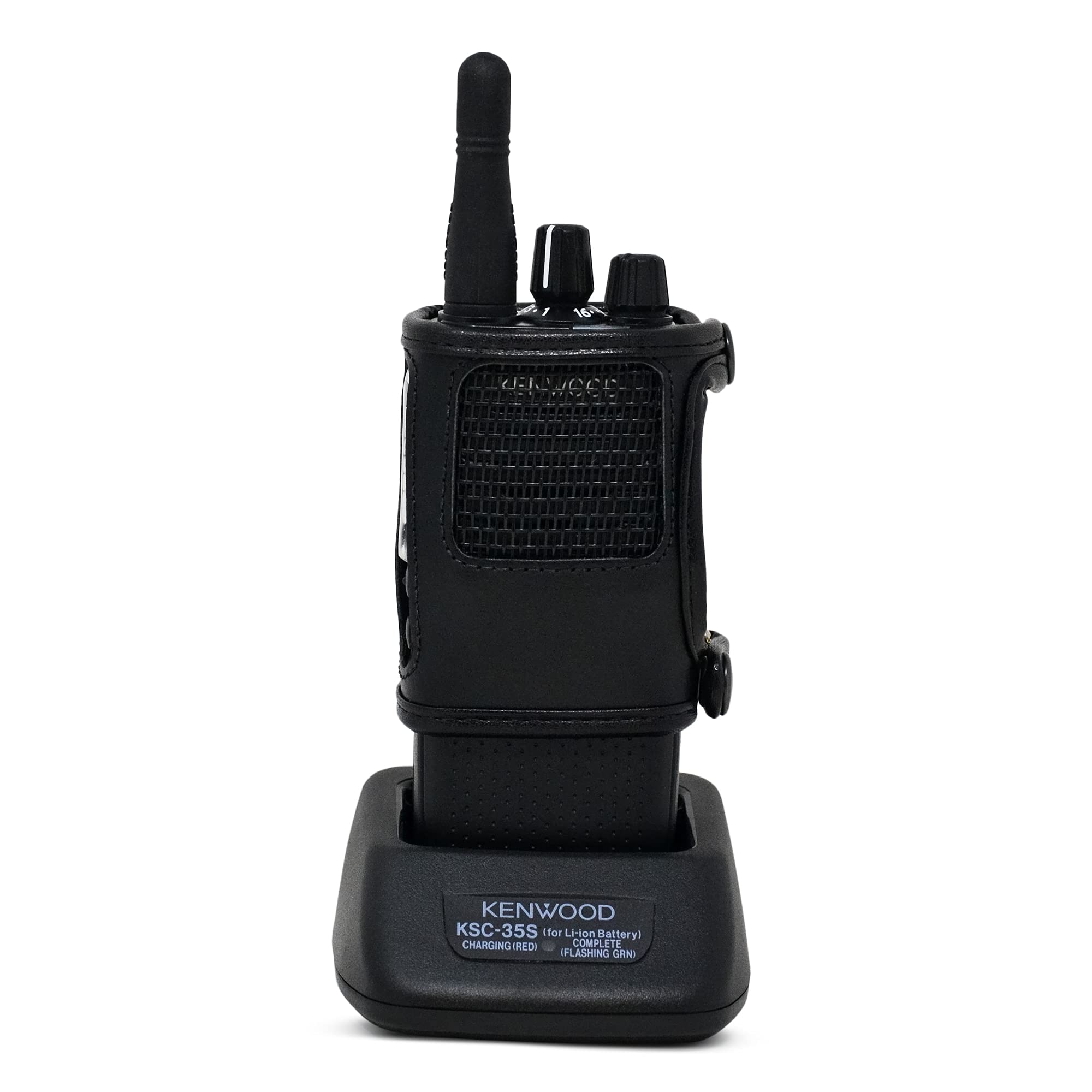 Kenwood NX1300 NEXEDGE Radio Leather Duty Belt Holster - Heavy Duty Rotating Clip Case for Kenwood NX-1300 Series - Perfect for Security, Construction & Emergency Responders