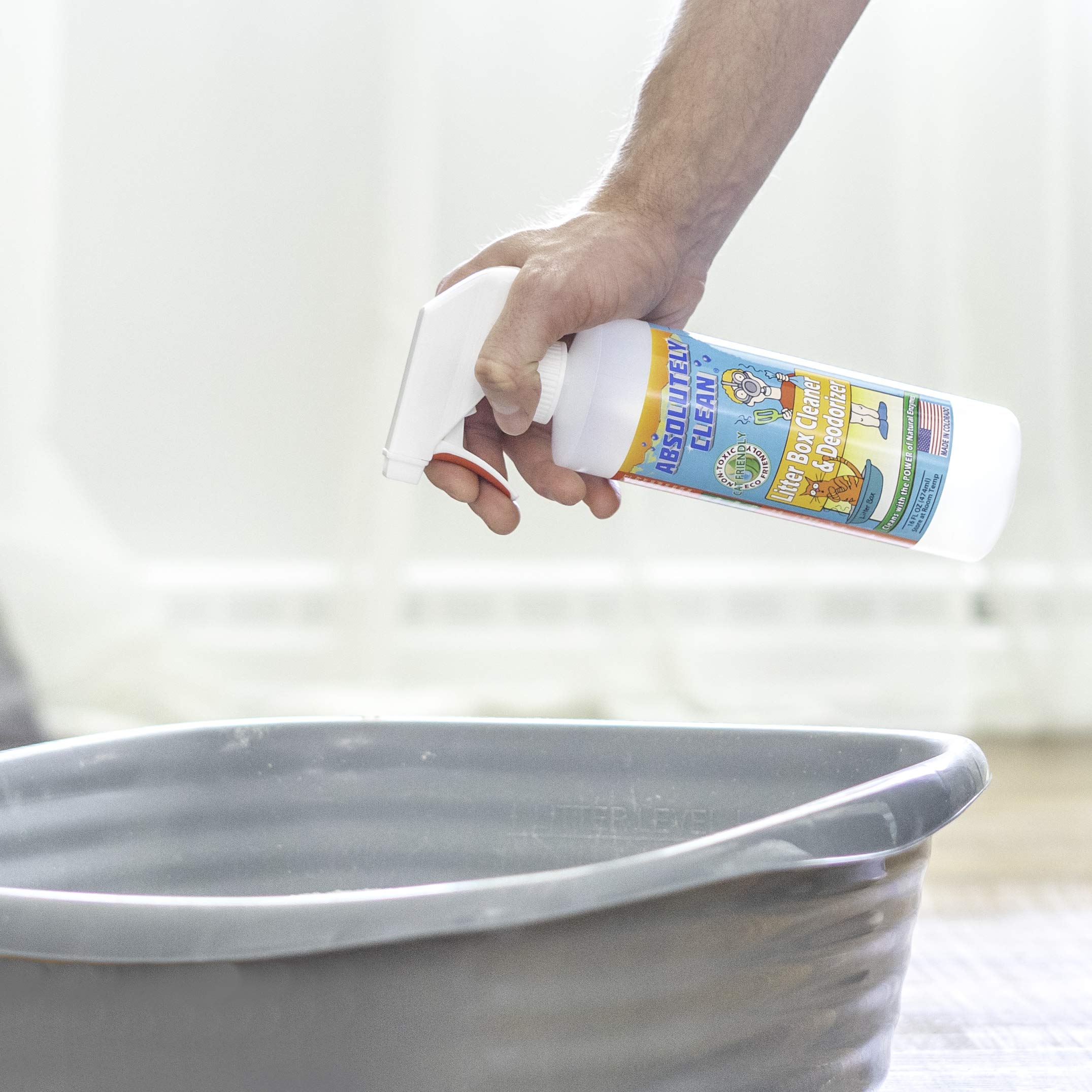 Premium Litter Box Cleaner & Odor Eliminator - Fast-Acting Cat Litter Deodorizer for Urine & Feces Odors | Extends Litter Life | Ideal for Multi-Cat Homes & Small Spaces