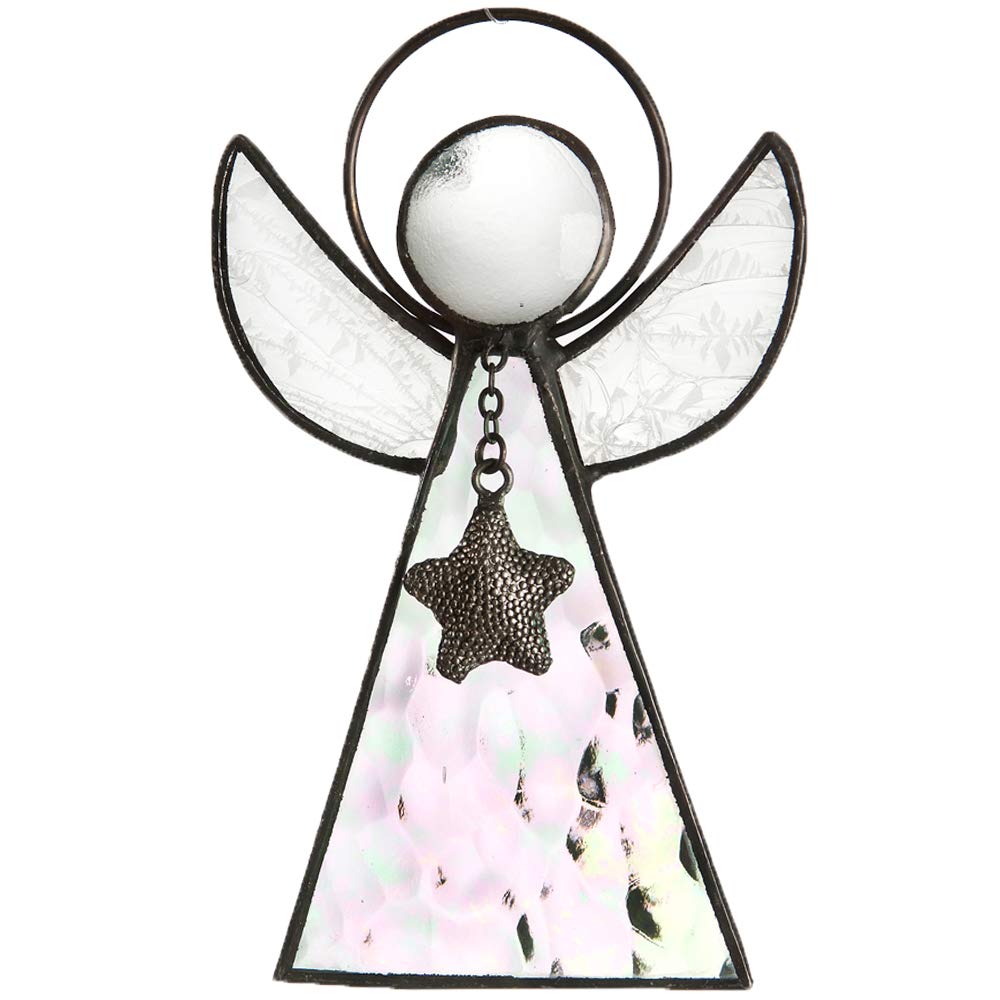 Iridescent Angel Ornament - Sun Catcher for Window, Christmas Tree & Holiday Decor - Memorial Gift