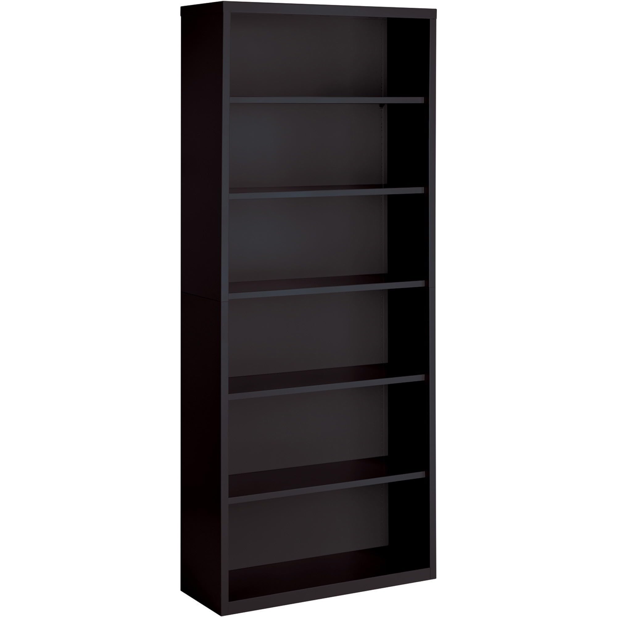 Lorell LLR41294 Fortress Series Steel Black Bookcase - 34.5