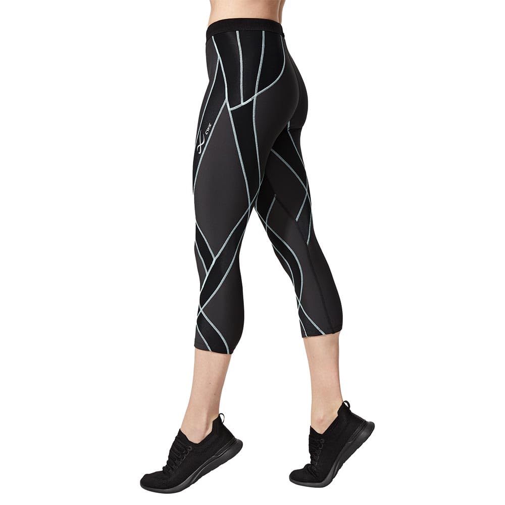 CW-X Women's Endurance Generator Compression Tights - 3/4 Length Insulated Base Layer with Joint & Muscle Support for Skiing, Running, Cycling & Winter Sports