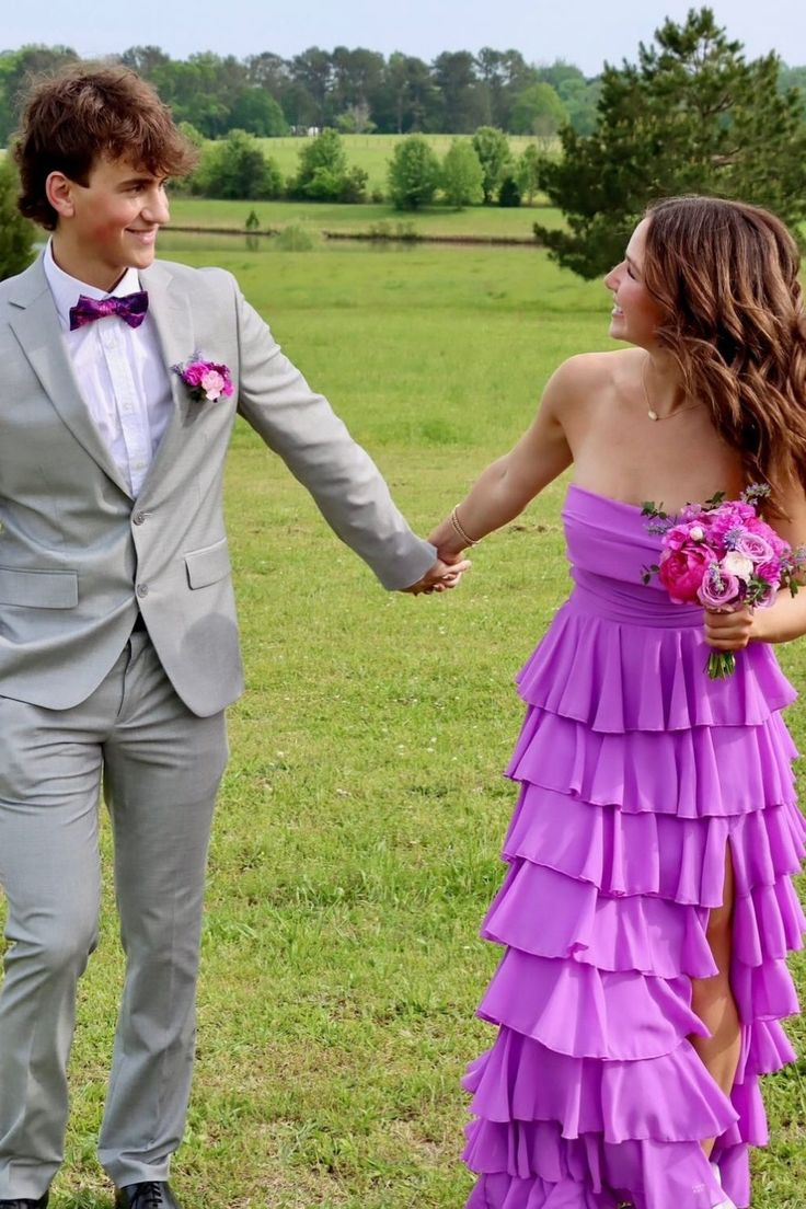 Elegant A-Line Strapless Ruffled Long Prom Formal Dress J6808 - Perfect for Homecoming, Prom, Evening Gala & Special Occasions