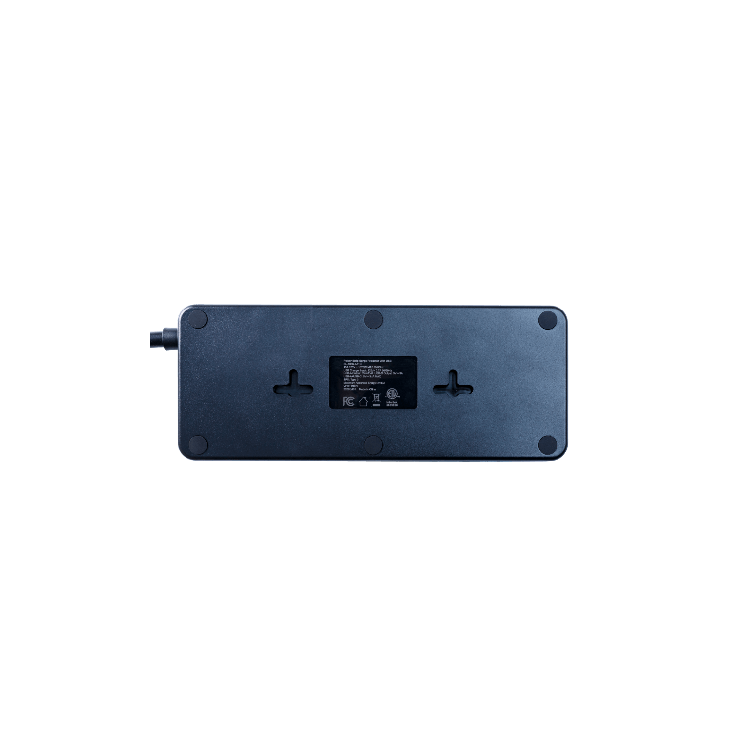 EcoFlow Surge Protector - 6-Outlet Power Strip with USB Ports, 1875W/15A Overload Protection for Home, Office & Travel - Perfect for Charging Laptops, Phones & Appliances Safely