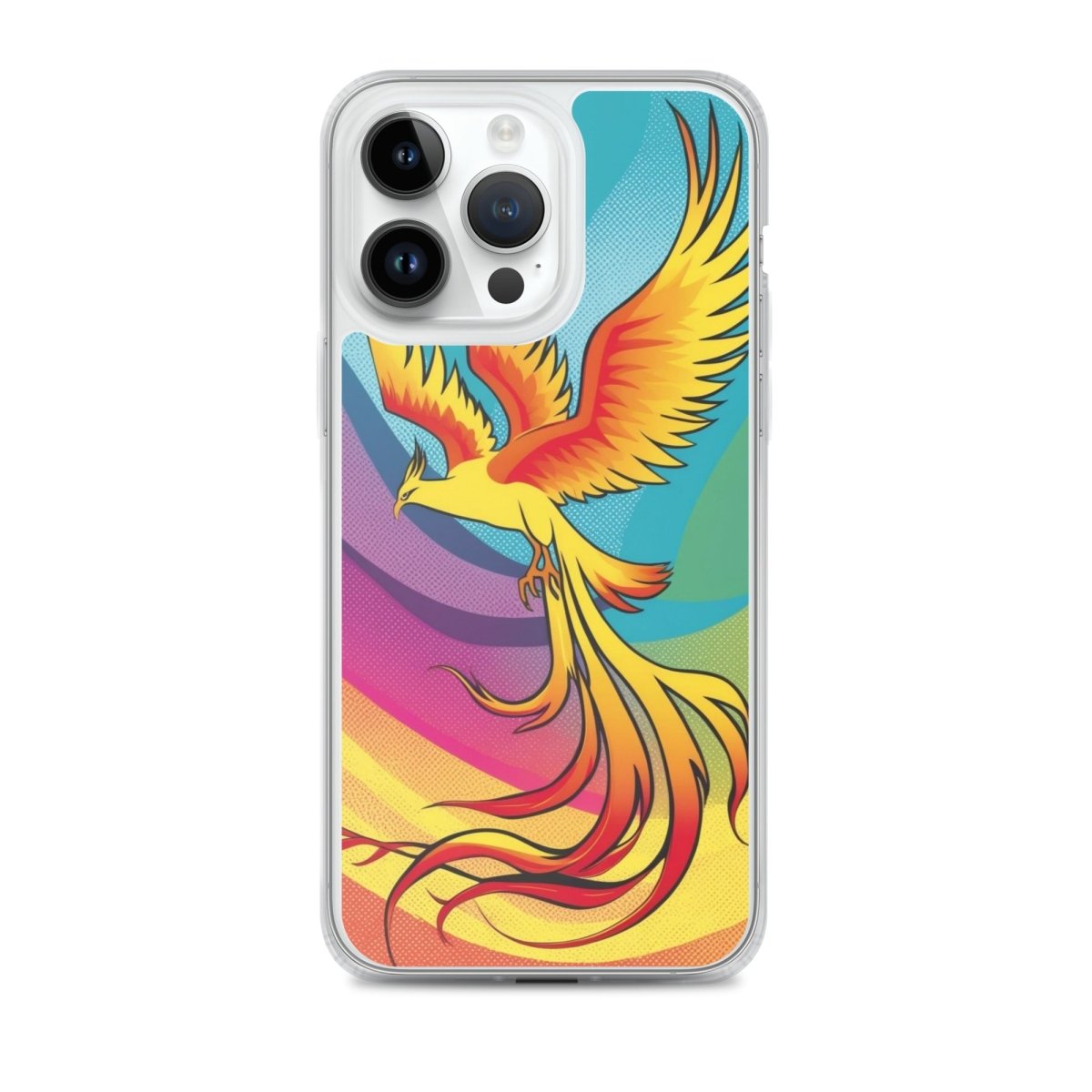 Rising Phoenix - MagSafe® Compatible Clear iPhone Case | Ultra Slim Protective Cover for iPhone 12/13/14/15 | Perfect for Everyday Use & Wireless Charging