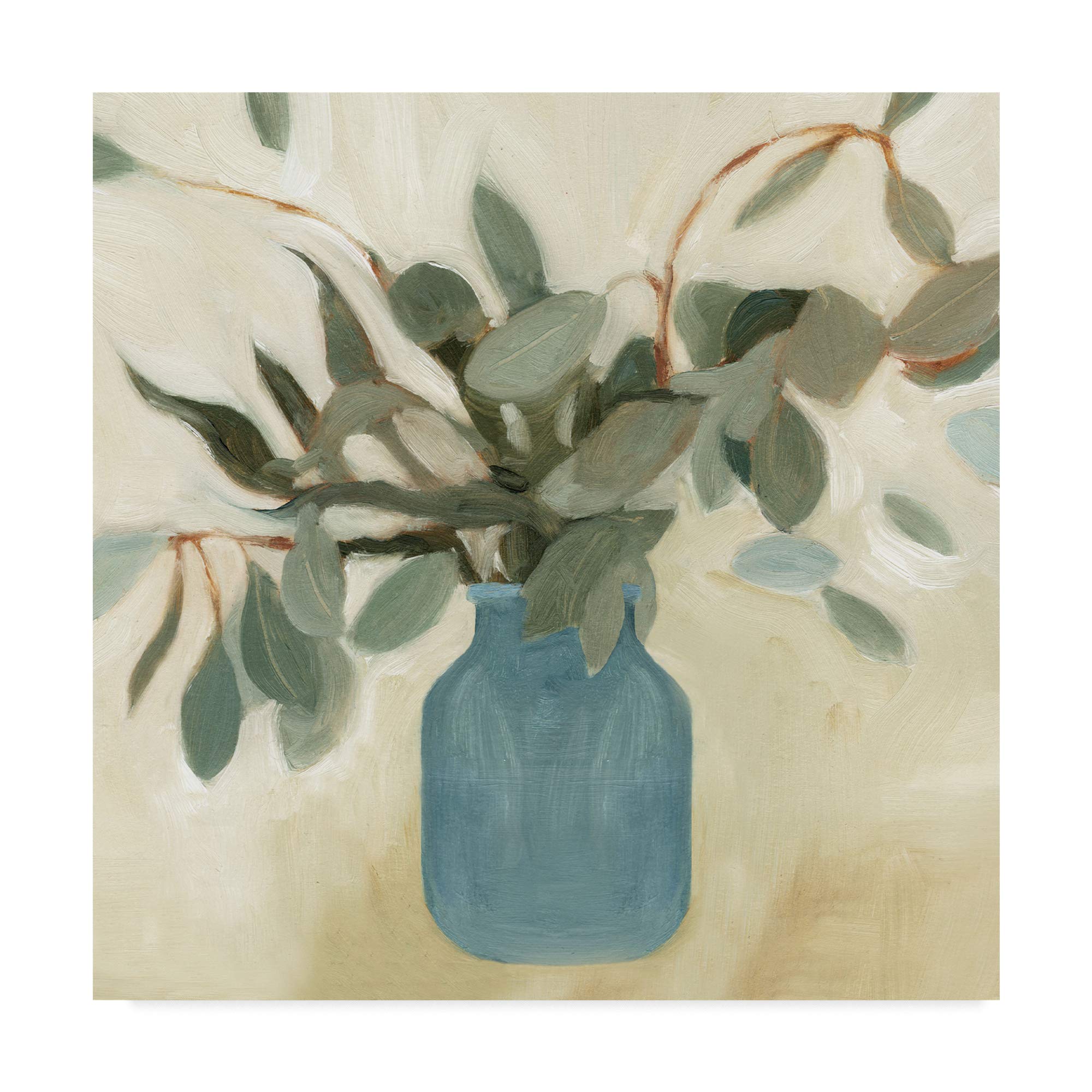 Emma Scarvey Neutral Arrangement II 24x24 Canvas Wall Art - Modern Abstract Painting for Living Room, Bedroom & Office Decor