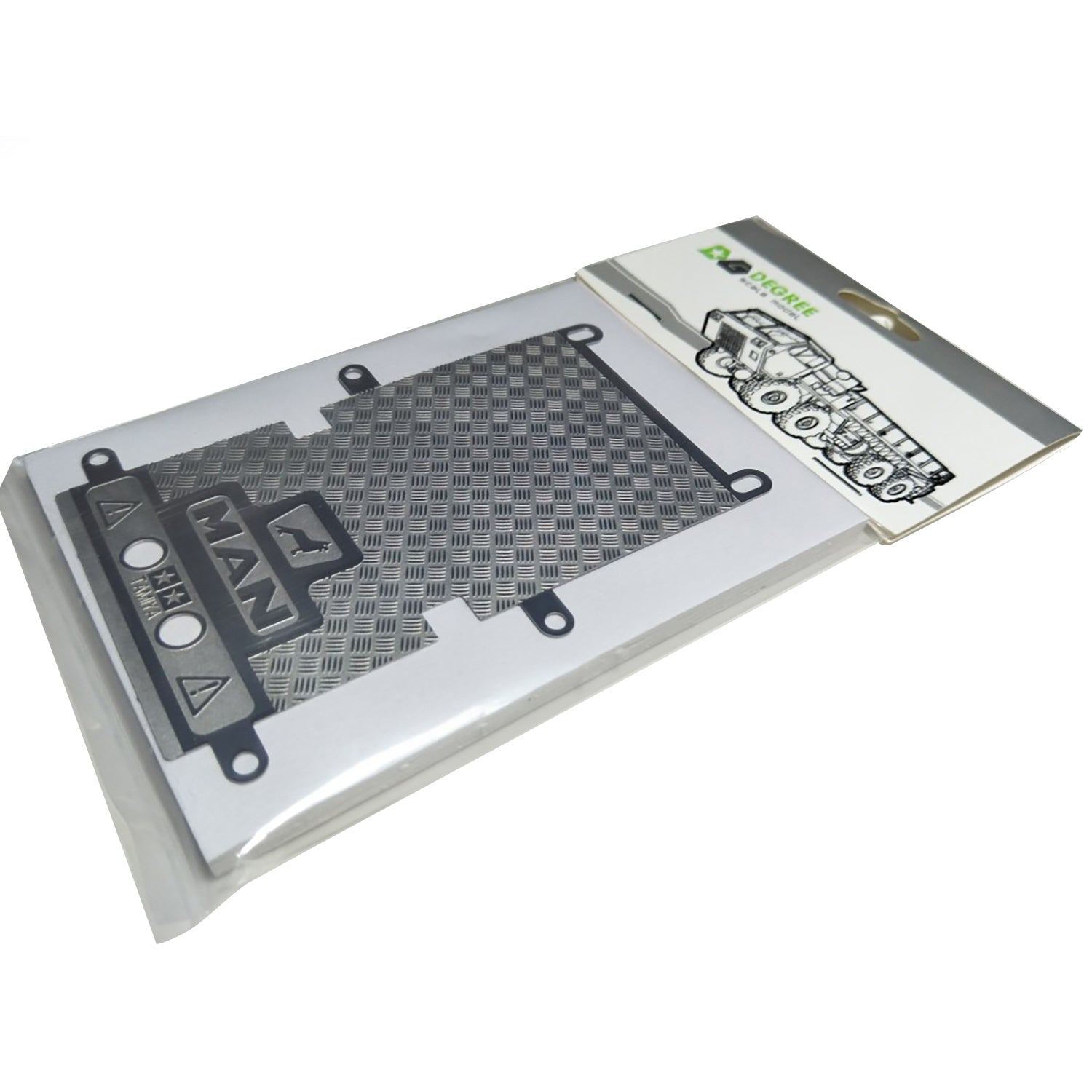 1/14 Scale Metal Anti-Skid Plate for TAMIYA RC Tractor R470 R620 Truck Models - Universal Upgrade Part for Custom RC Cars - Perfect for Off-Road Racing & Heavy-Duty Simulation