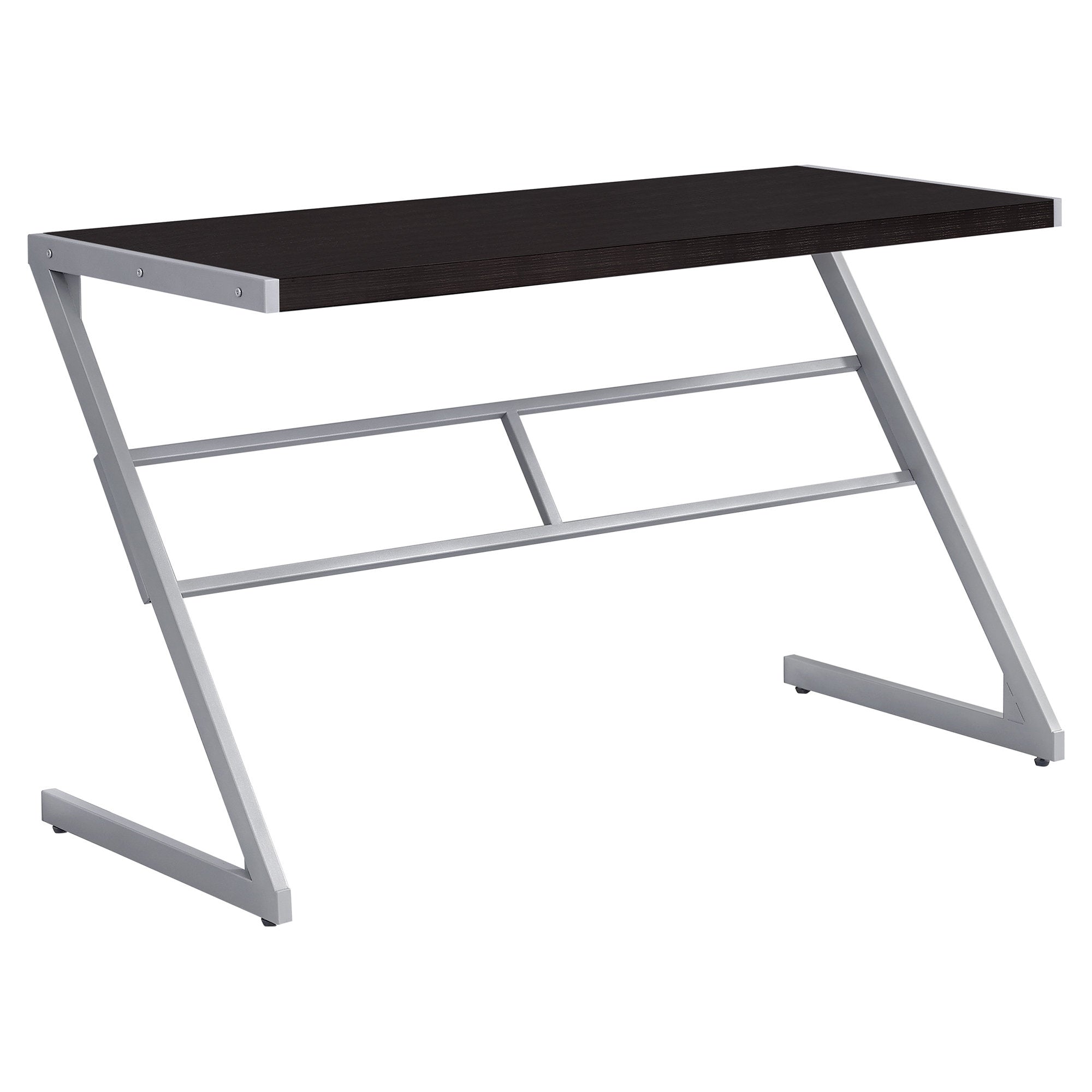 48L Office Series Espresso & Silver Metal Storage Cabinet - Perfect for Home, Office, and Workspace Organization