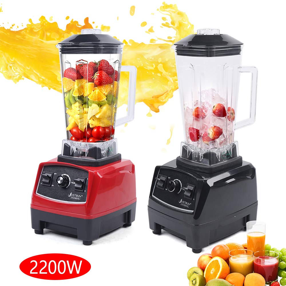 2200W Professional Countertop Blender - 2L High-Speed Mixer for Smoothies, Shakes & Juices - 10-Speed Control - Black - Perfect for Home Kitchens, Restaurants & Healthy Lifestyles