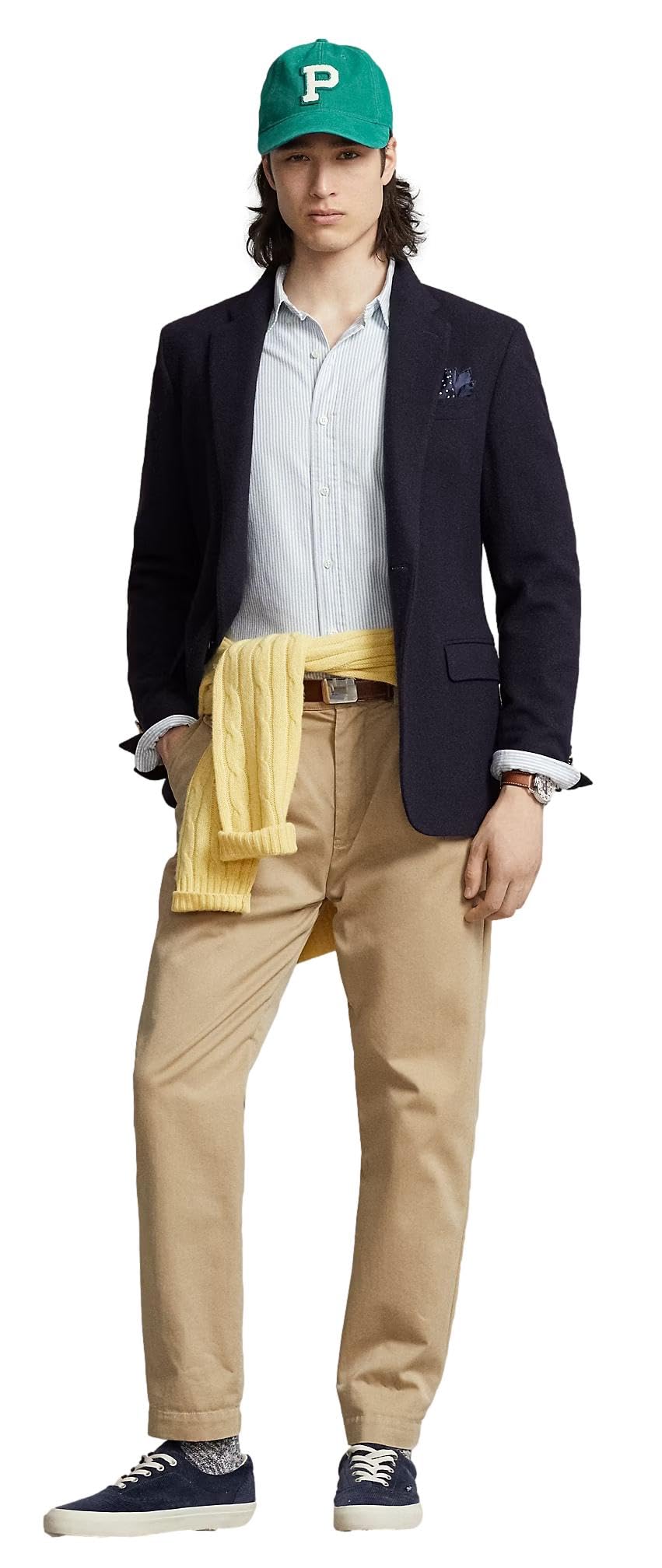 POLO RALPH LAUREN Men's Classic Oxford Long Sleeve Sport Shirt - Premium Cotton Button Down Dress Shirt for Business Casual & Office Wear