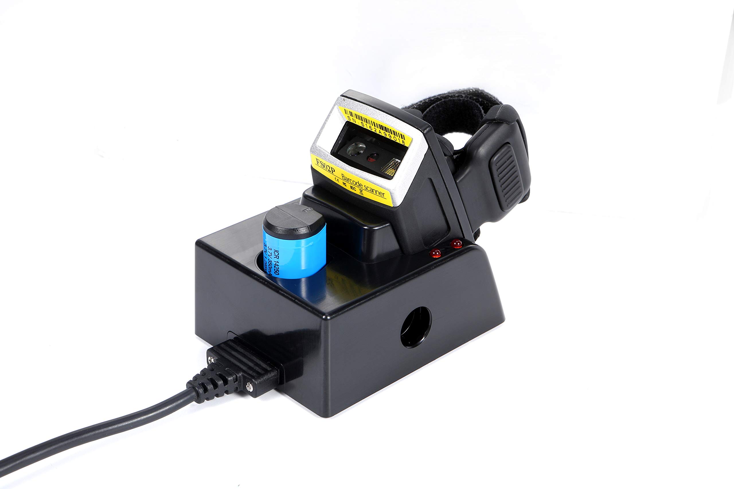1D 2D Wireless Bluetooth Mini Ring Barcode Scanner - IP65 Waterproof, Compatible with Zebra SE4107, iOS & Android - Includes TPU+PC Case, 550mAh Replaceable Battery & Charger - Perfect for Retail, Warehouse & Inventory Management