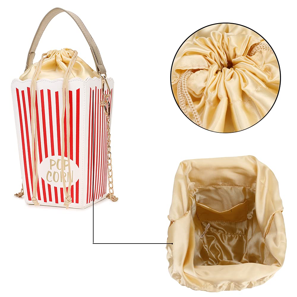 Trendy Popcorn Box Style Crossbody Bag for Women - Fashionable Clutch, Shoulder Bag & Purse - Perfect for Parties, Date Nights & Casual Outings