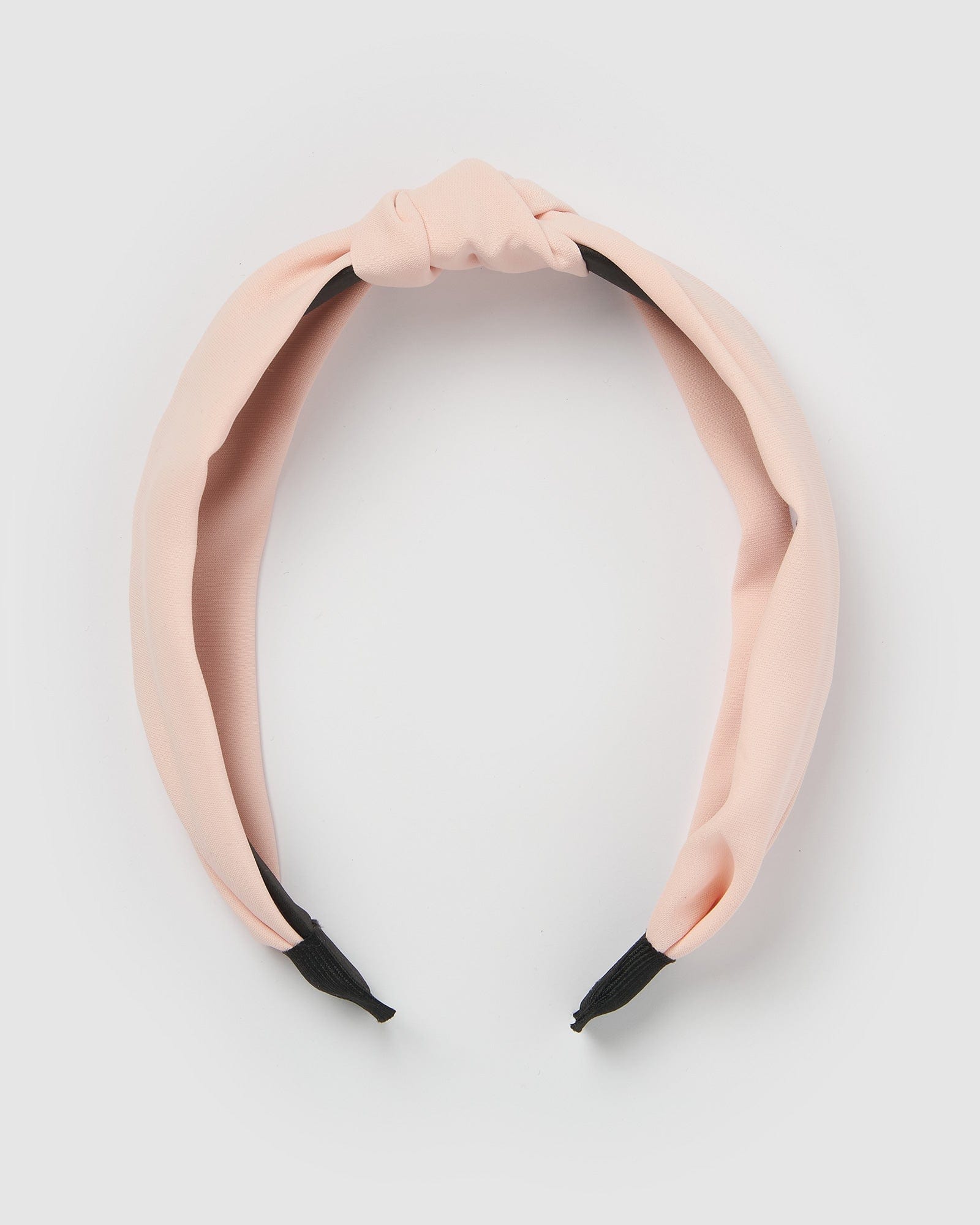 Izoa Dakota Headband for Women - Light Pink Stretchable Knit Headband for Sports, Yoga, Workouts & Everyday Wear