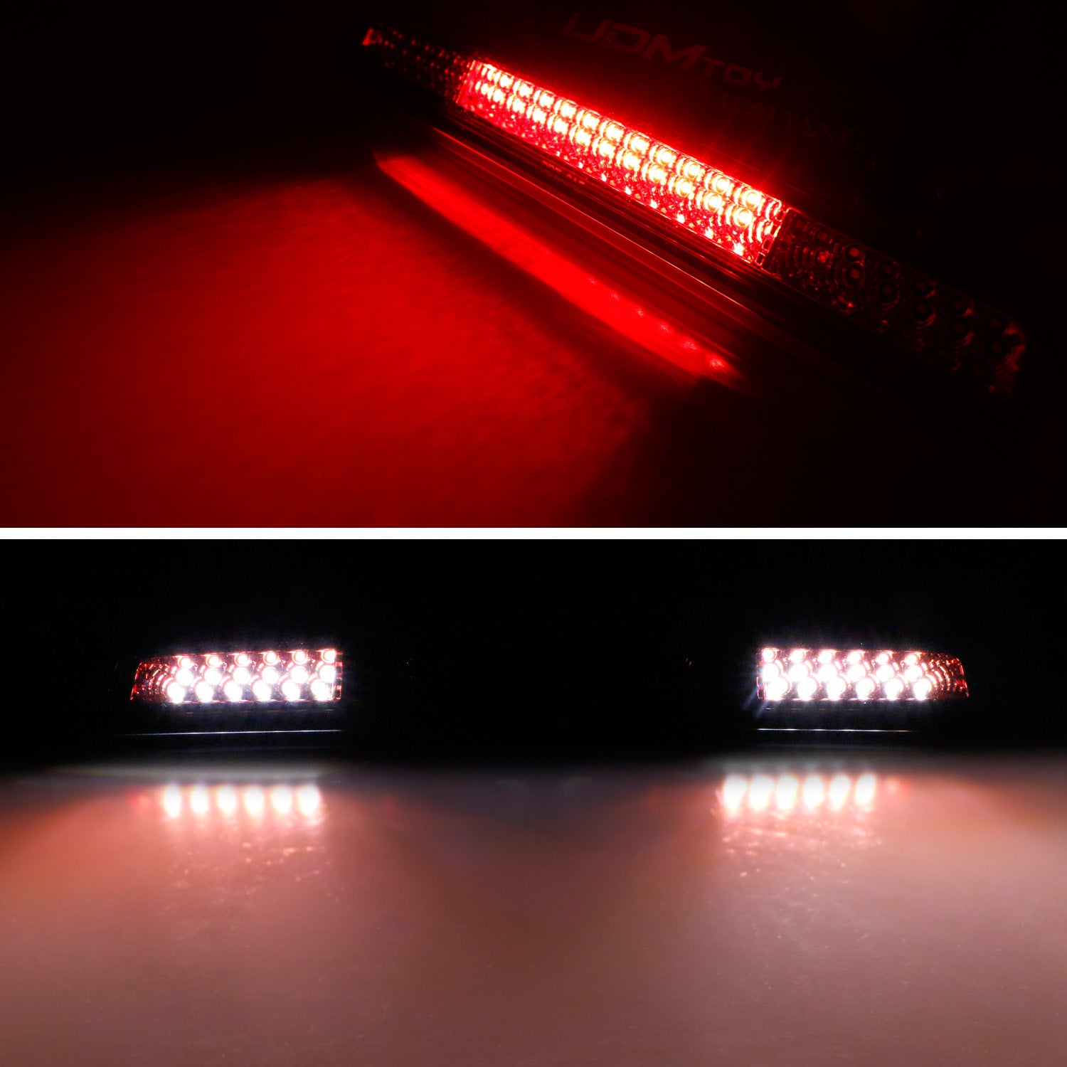 F1 Style Strobe Smoke Lens LED High Mount 3rd Brake Light for 2004-2015 Nissan Titan - Enhanced Visibility & Safety for Night Driving & Racing