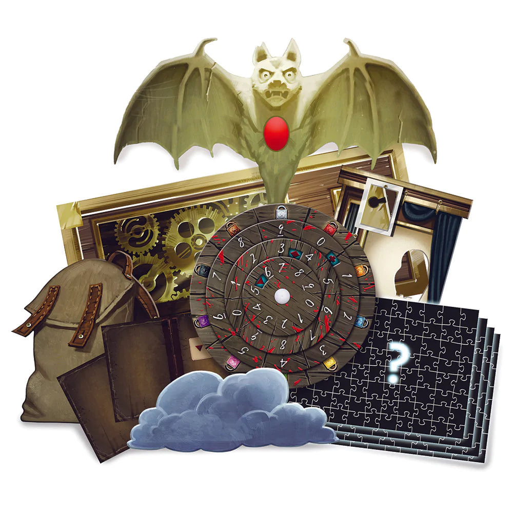 Exit: Nightfall Manor - Escape Room Board Game for Adults & Teens | Horror Mystery Adventure | Perfect for Game Nights & Halloween Parties