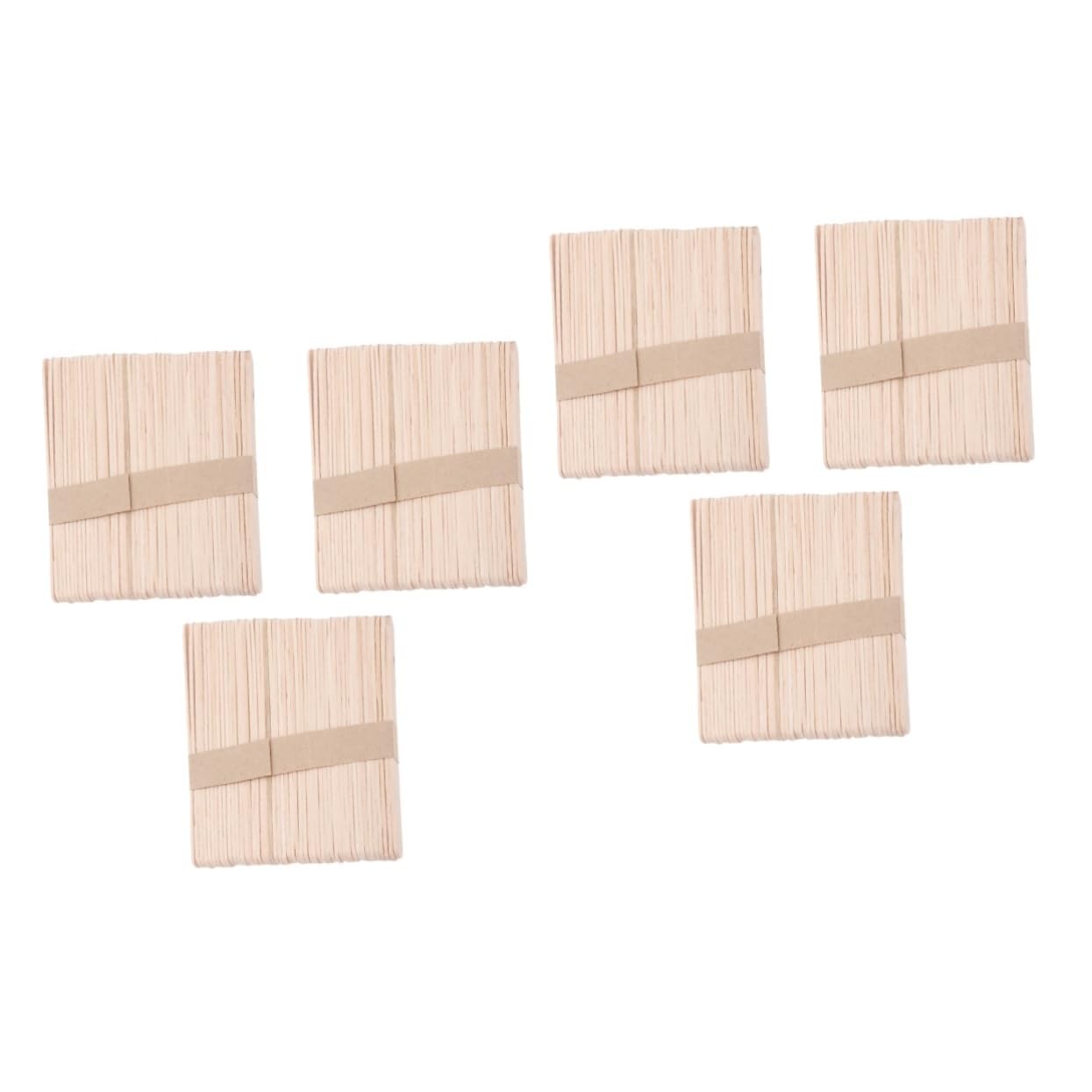 300 Pcs Wooden Wax Spatulas - CANIGHT Waxing Tools for Eyebrows, Face & Body - Perfect for DIY Waxing, Hair Removal & Beauty Salons