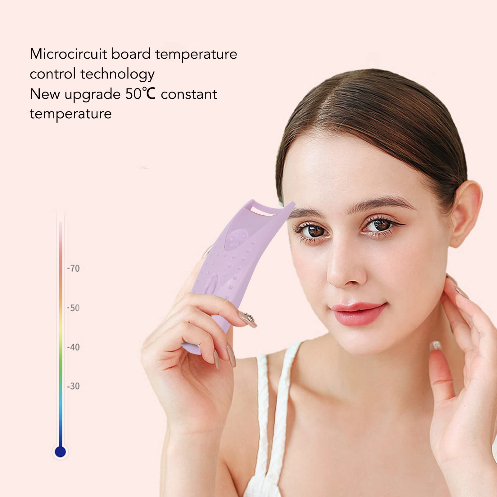 Best Heated Eyelash Curler - Rechargeable USB Eyelash Curling Tool for Long Lasting Curls | Perfect for Women & Girls | Home, Travel & Party Makeup Essential