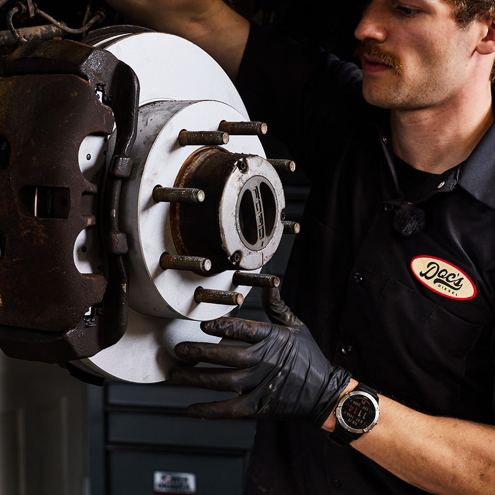 Doc's Diesel Chevrolet/GMC 6.6L Duramax DRW High Carbon Rear Brake Rotor Set (2001-2010) - Heavy Duty Truck Brake Rotors for Towing & Hauling