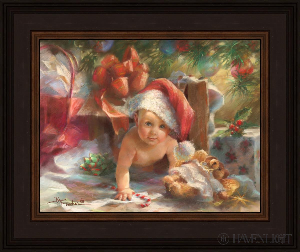 Beautiful Santa Christmas Gift Box by Kathryn Fincher - Perfect for Holiday Decorations, Gift Wrapping & Festive Home Decor
