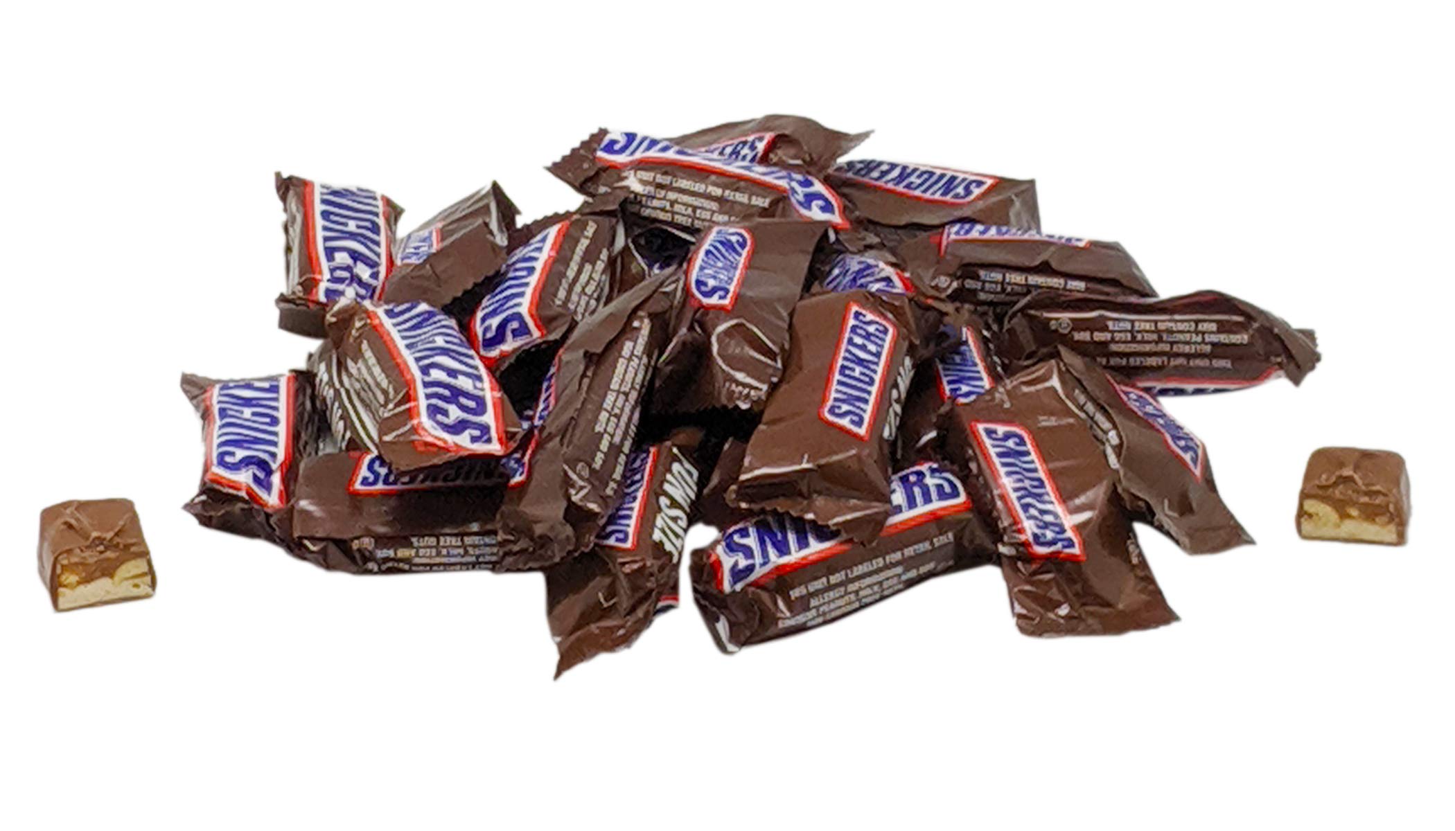 Snickers Fun Size Chocolate Bars - 1LB Bulk Candy for Parties & Gifts