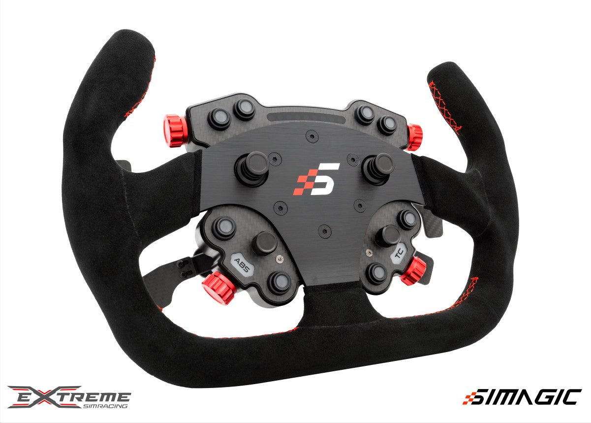 Simagic GTC Racing Steering Wheel - High-Performance Carbon Fiber Wheel Rim for Sim Racing | Perfect for PC, PS5, Xbox & Simulator Cockpits