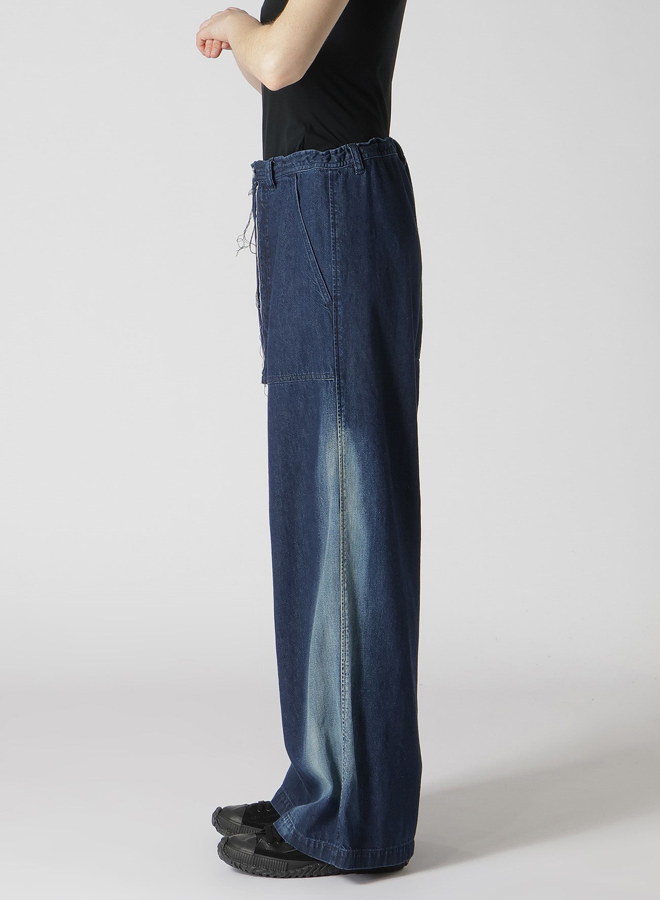 Spotted Denim Long Straight Pants for Women – High Waist Stretch Jeans, Comfortable & Stylish Casual Pants for Everyday Wear, Office, or Weekend Outings