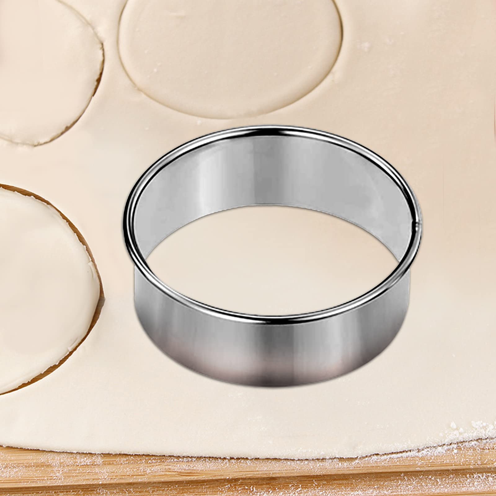 VEGCOO 4-Piece Dumpling Maker Set - Stainless Steel Dumpling Mold, Ravioli Press & Dough Cutter - Perfect for Homemade Dumplings, Pierogi, Empanadas & More - Essential Kitchen Tools for Asian & Italian Cooking