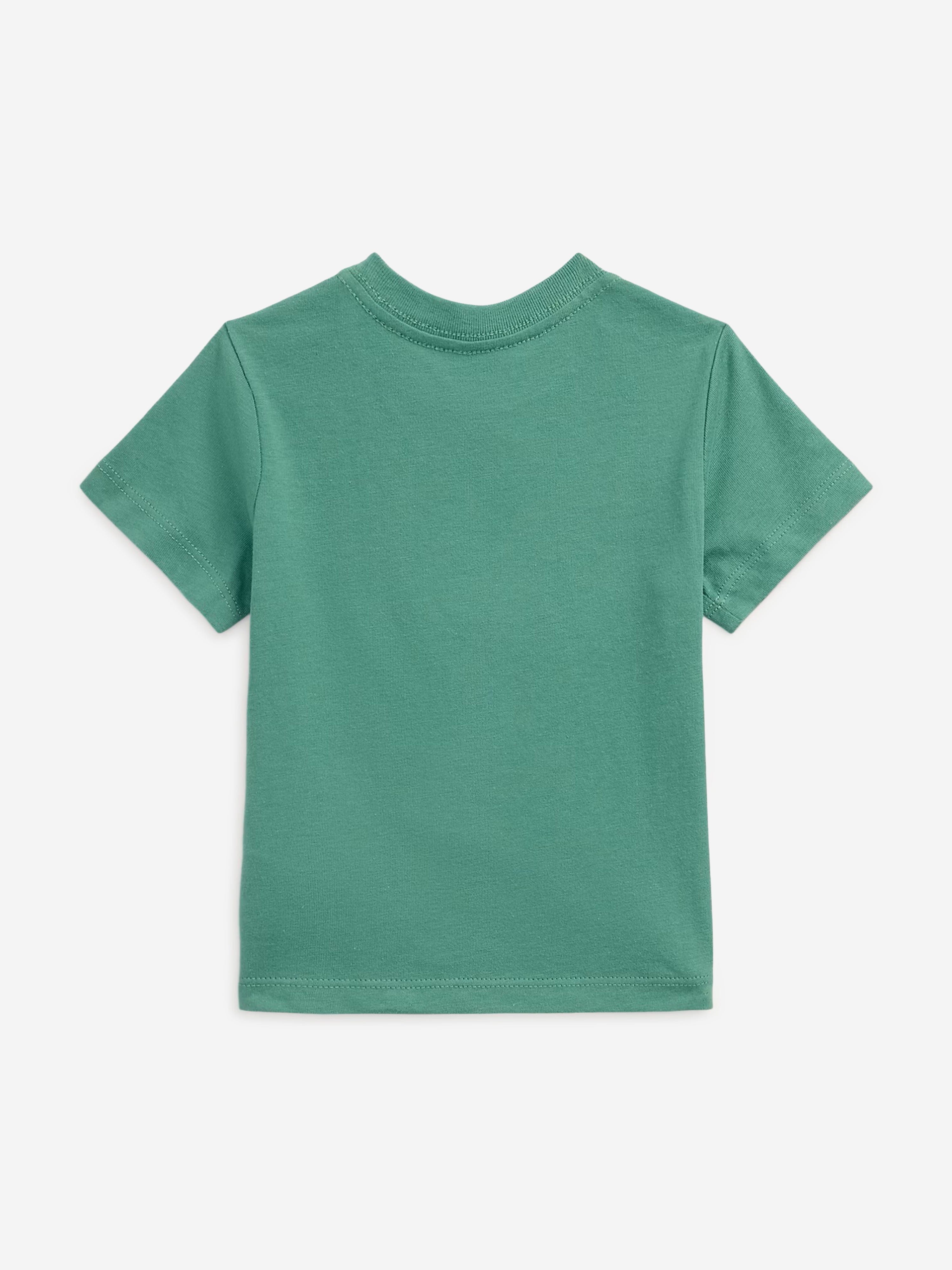 Adorable Baby Boys Polo Bear Graphic T-Shirt - Soft Green Cotton Tee for Toddlers | Perfect for Playdates, Family Outings & Photo Shoots