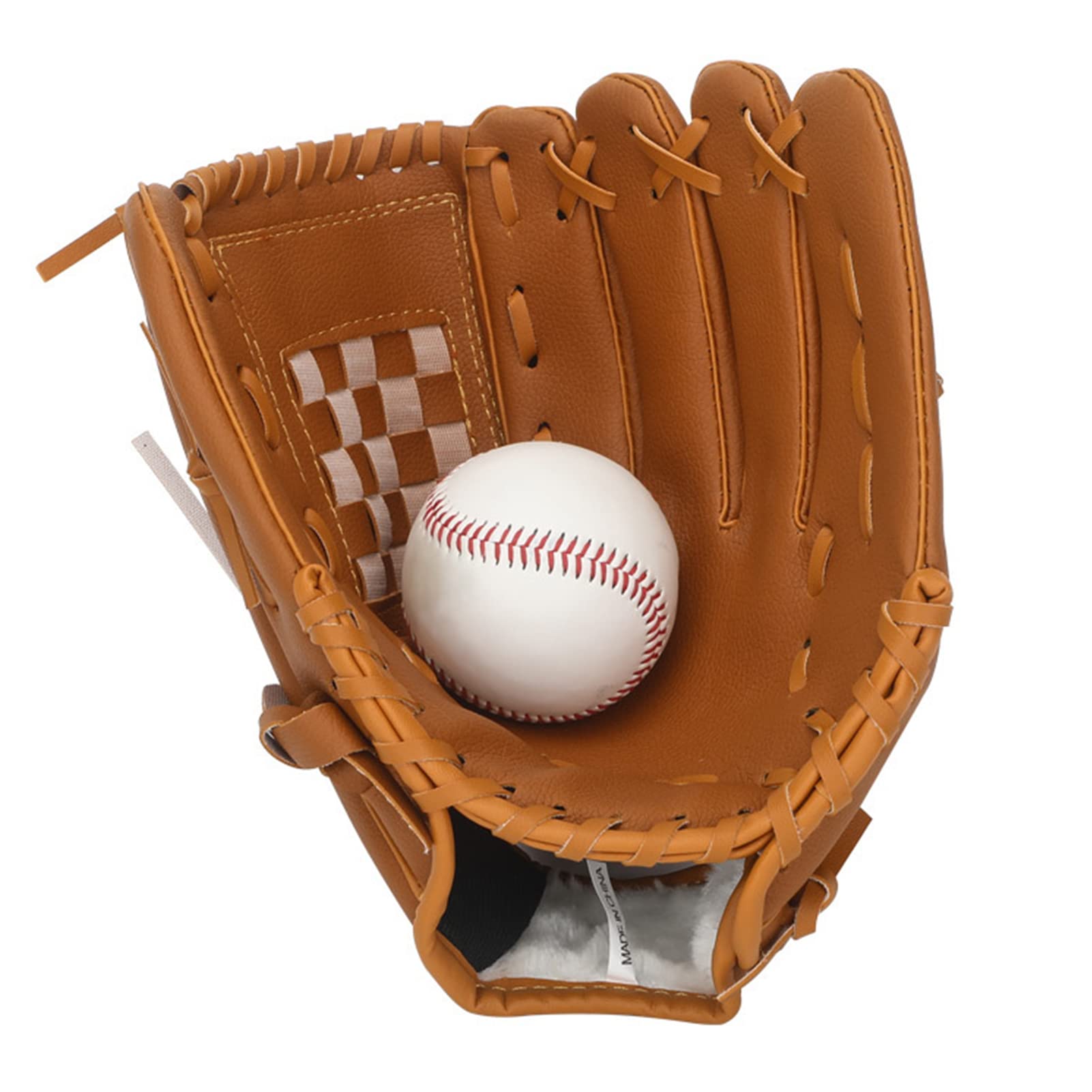 Premium PU Leather Softball Gloves - Baseball Catching & Pitching Mitt for Training, Beginners & Youth | Ideal for Practice, Games & Fielding Drills