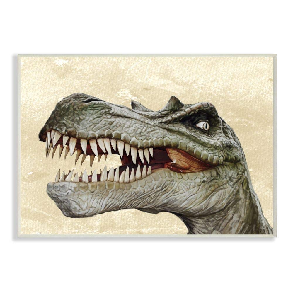 Stupell Industries T-Rex Dinosaur Portrait Wall Plaque - 10
